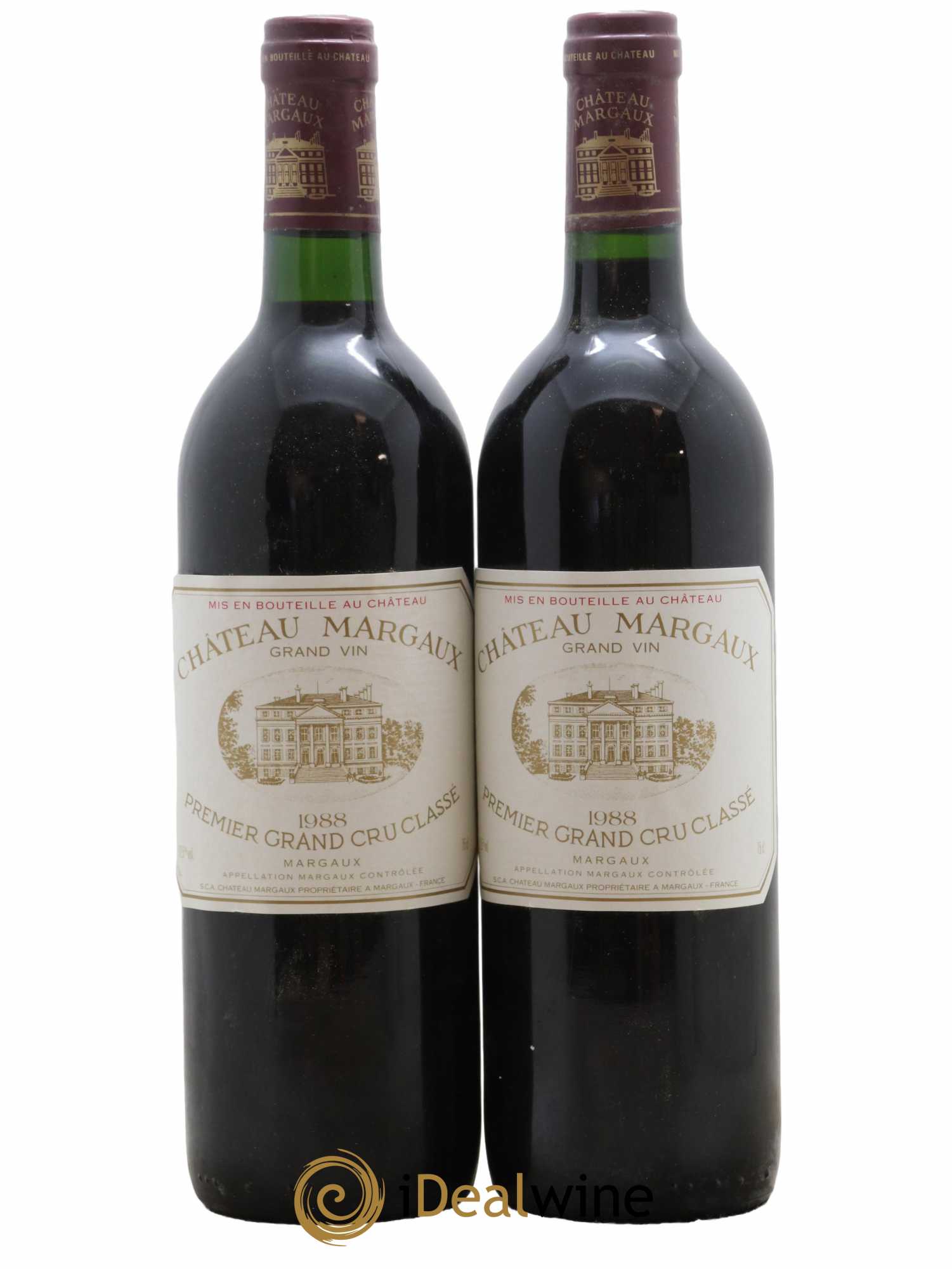 Château Margaux 1er Grand Cru Classé 1988 - Lot de 2 bouteilles - 0