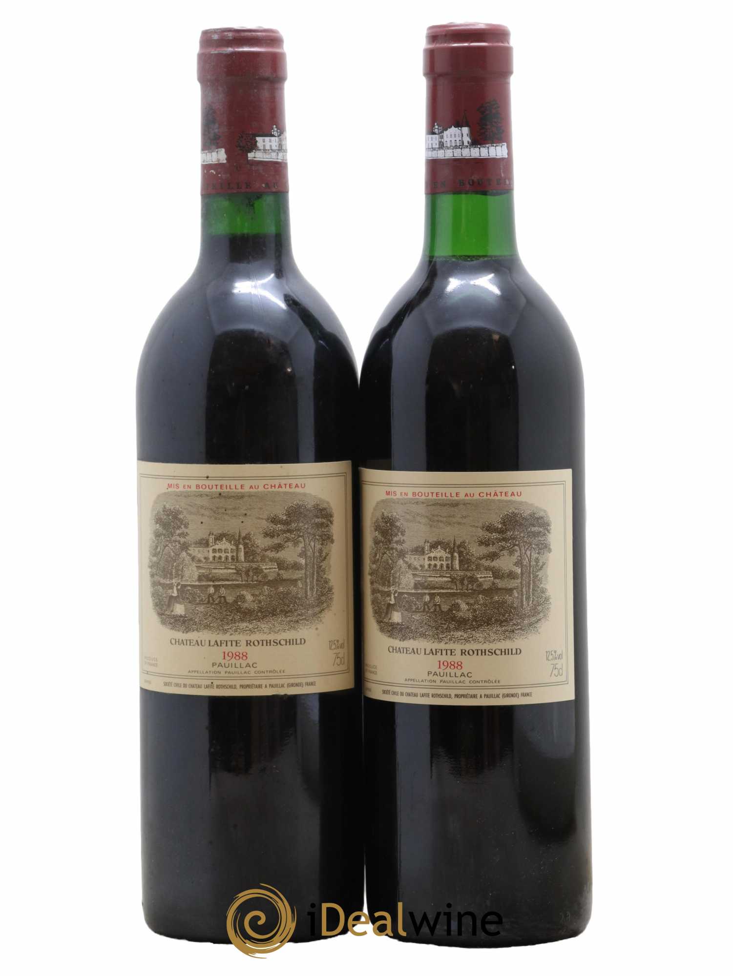 Château Lafite Rothschild 1er Grand Cru Classé 1988 - Lot de 2 bouteilles - 0