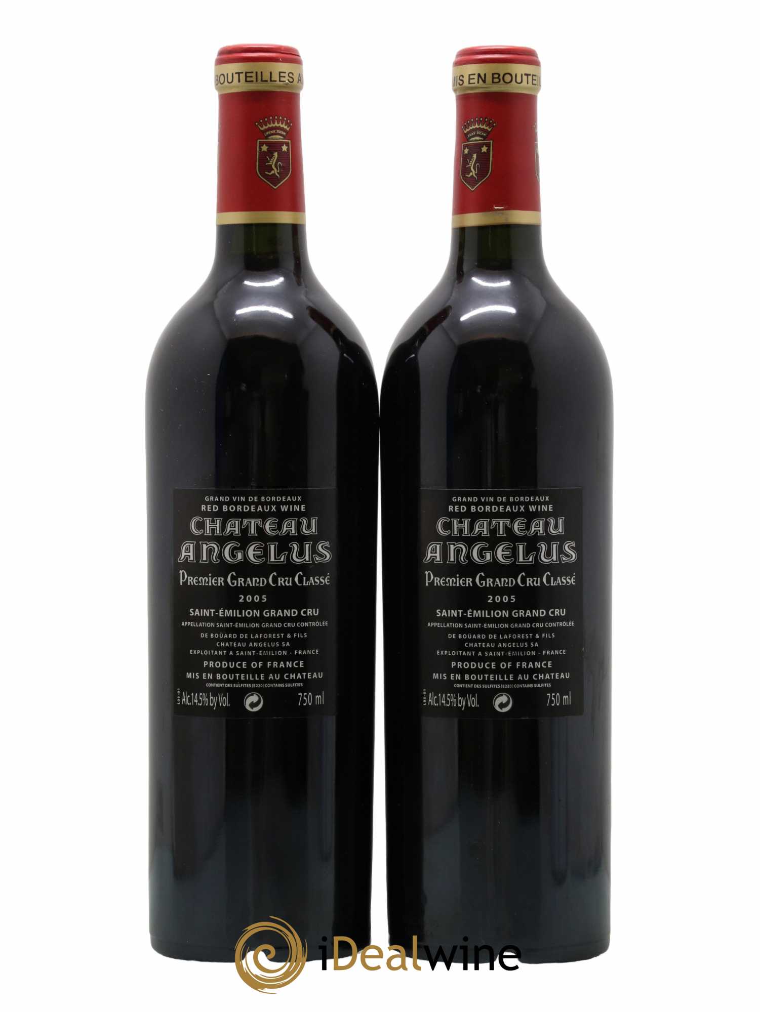 Château Angélus 1er Grand Cru Classé A 2005 - Lot de 2 bouteilles - 1