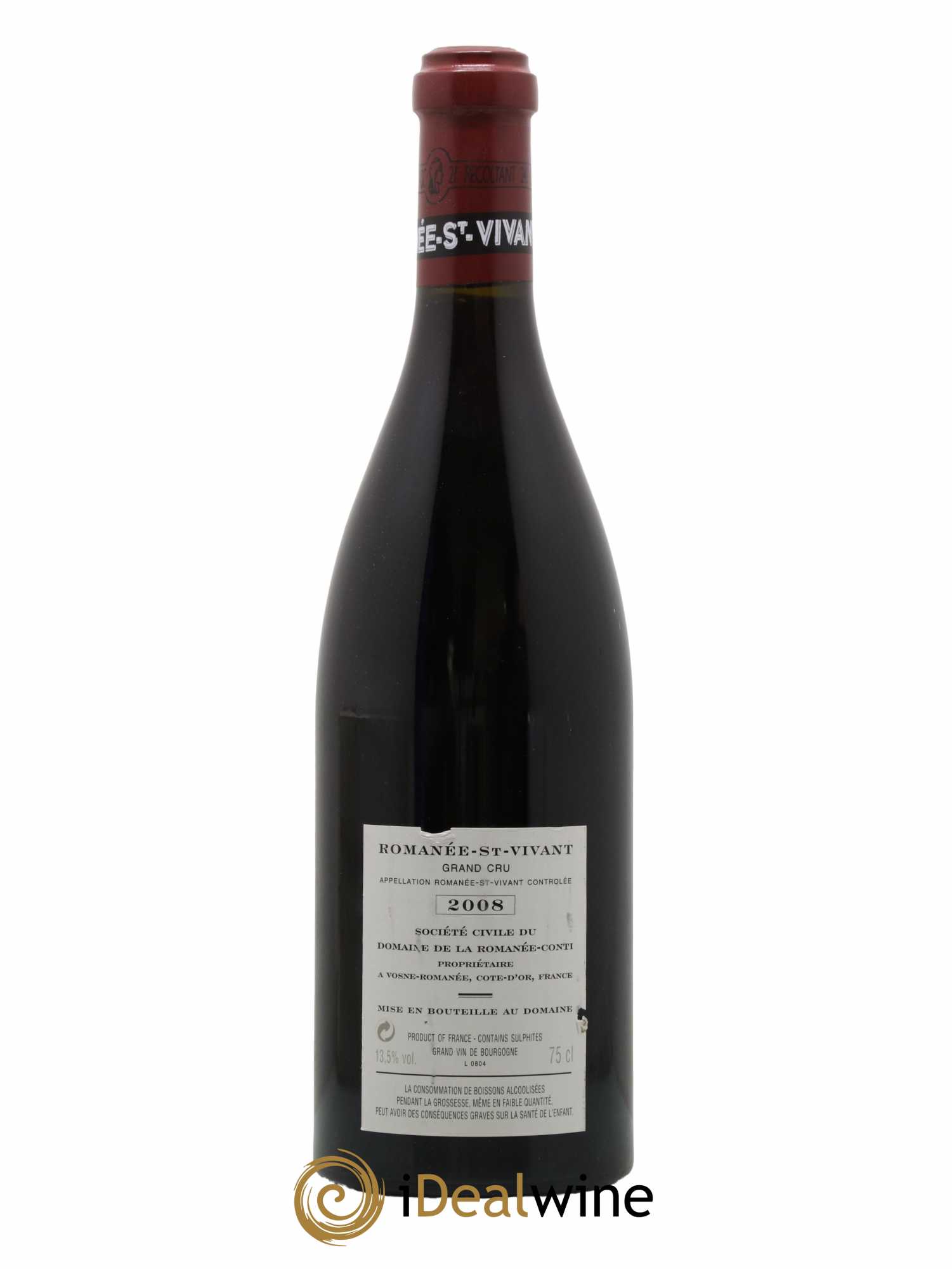 Romanée-Saint-Vivant Grand Cru Domaine de la Romanée-Conti 2008 - Lot of 1 bottle - 1