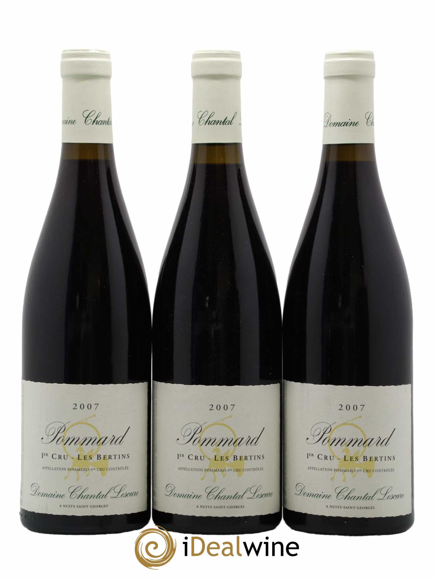 Pommard 1er Cru Les Bertins Chantal Lescure 2007 - Lot de 3 bouteilles - 0