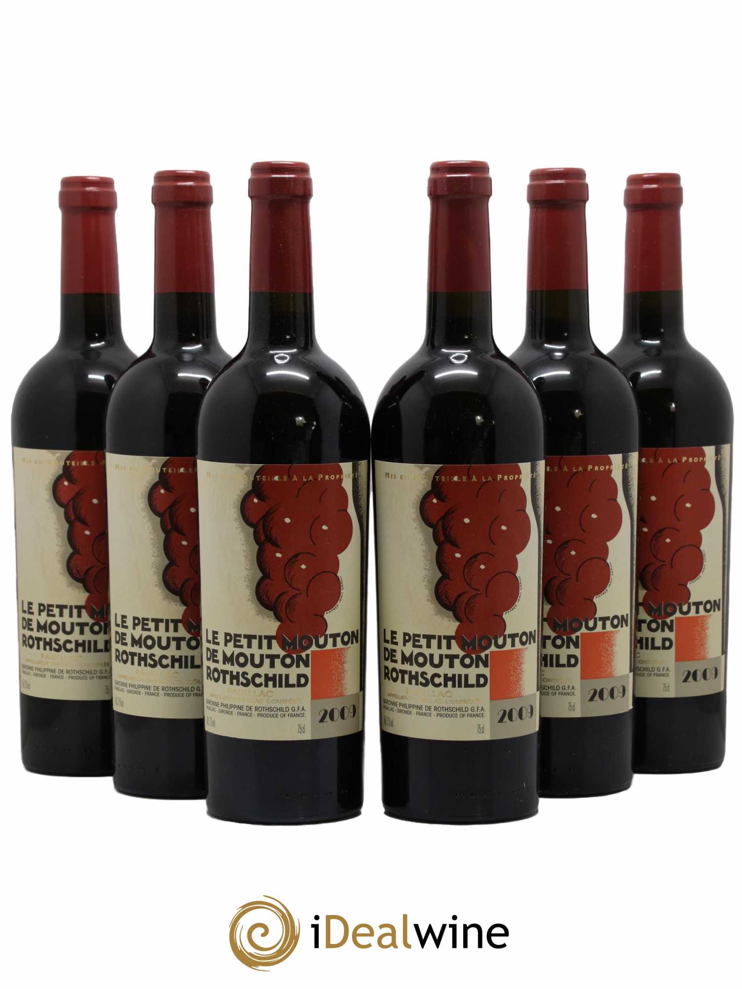 Petit Mouton Second Vin 2009 - Lot de 6 bouteilles - 0