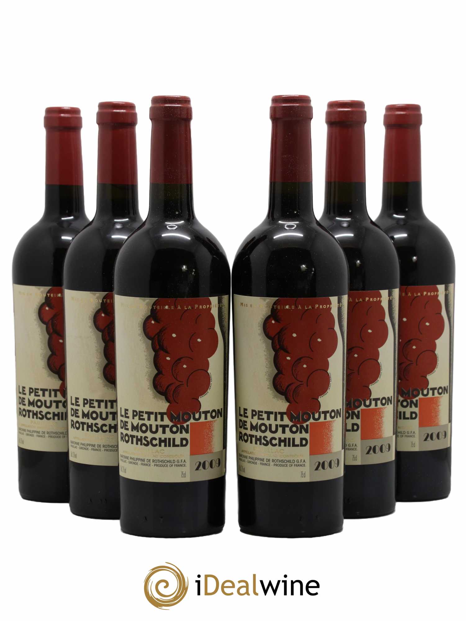 Petit Mouton Second Vin 2009 - Lot de 6 bouteilles - 0