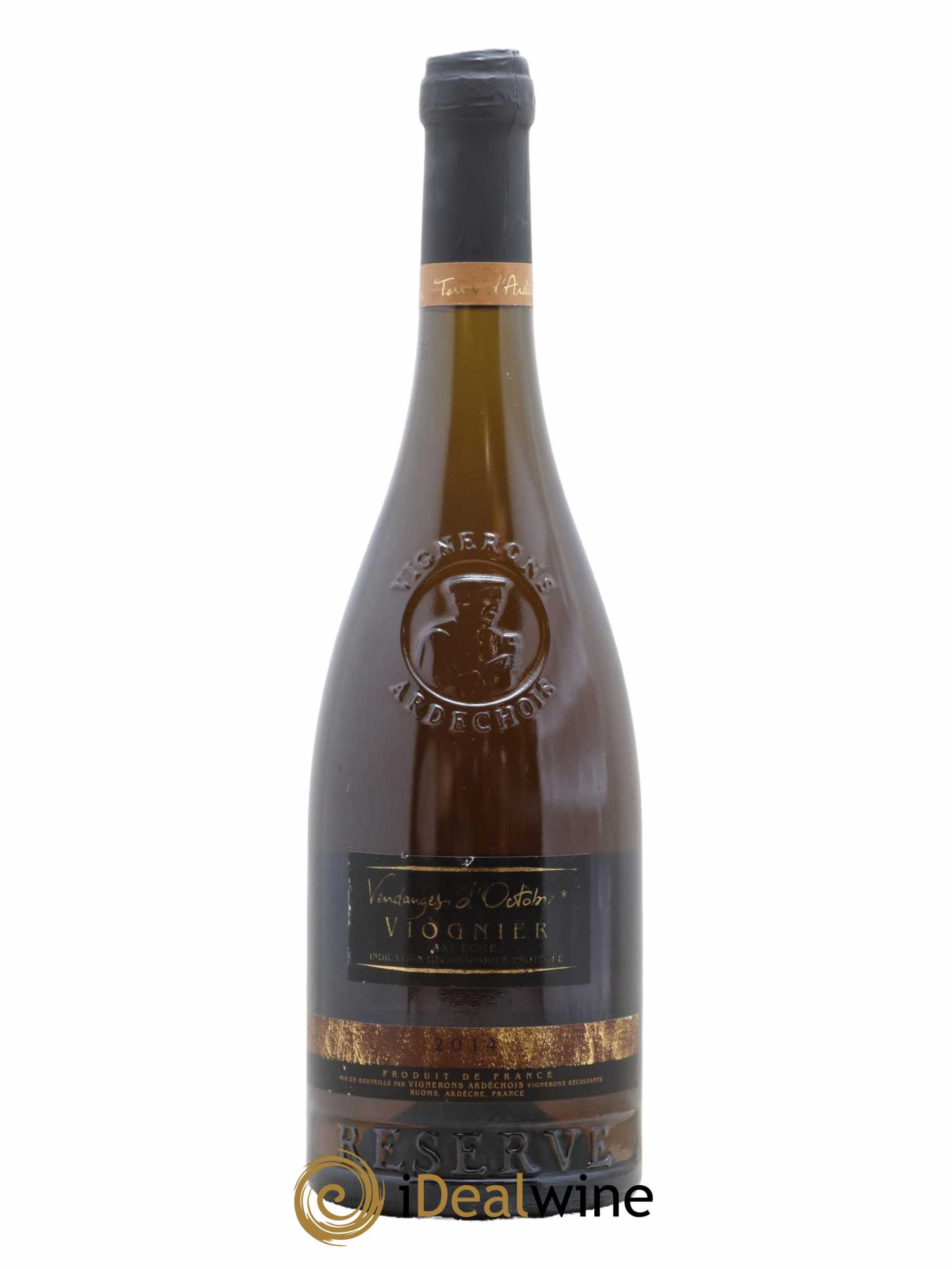 IGP Ardèche Viognier Vendanges d'Octobre Vignerons Ardèchois 2014 - Lot de 1 bouteille - 0