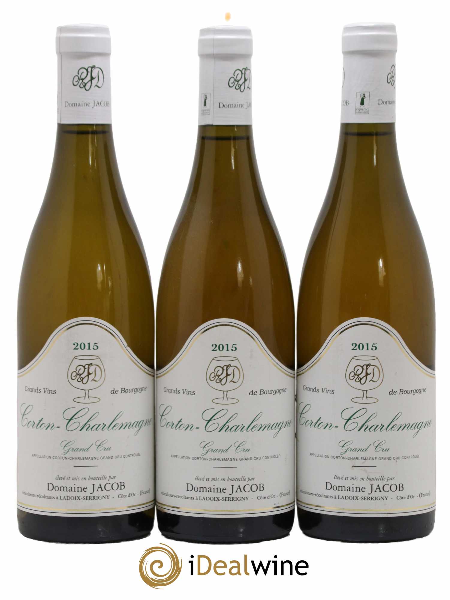 Corton-Charlemagne Grand Cru Jacob (Domaine) 2015 - Lot de 3 bouteilles - 0