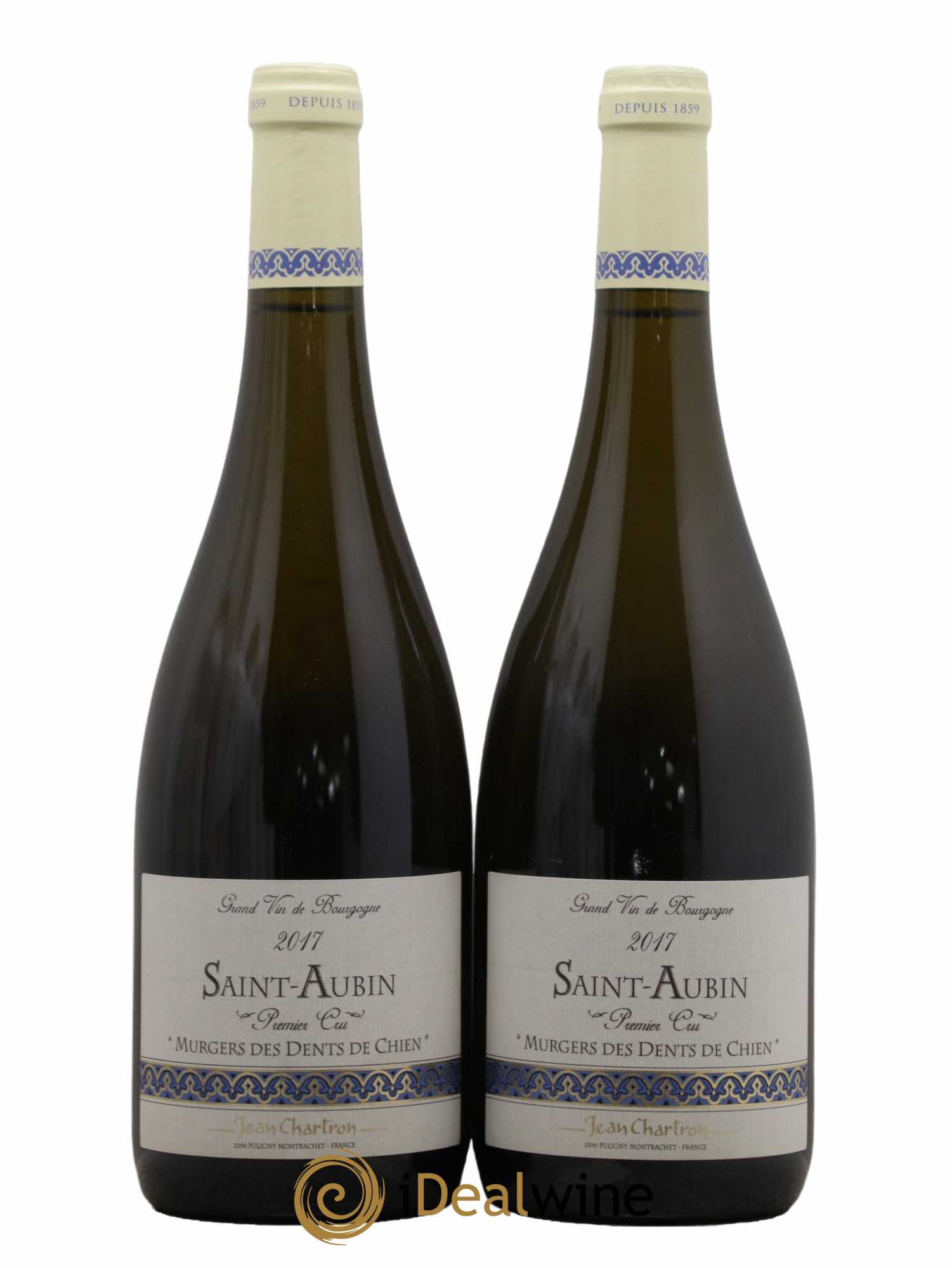Saint-Aubin 1er Cru Les Murgers Des Dents De Chien Domaine Jean Chartron 2017 - Lot de 2 bouteilles - 0