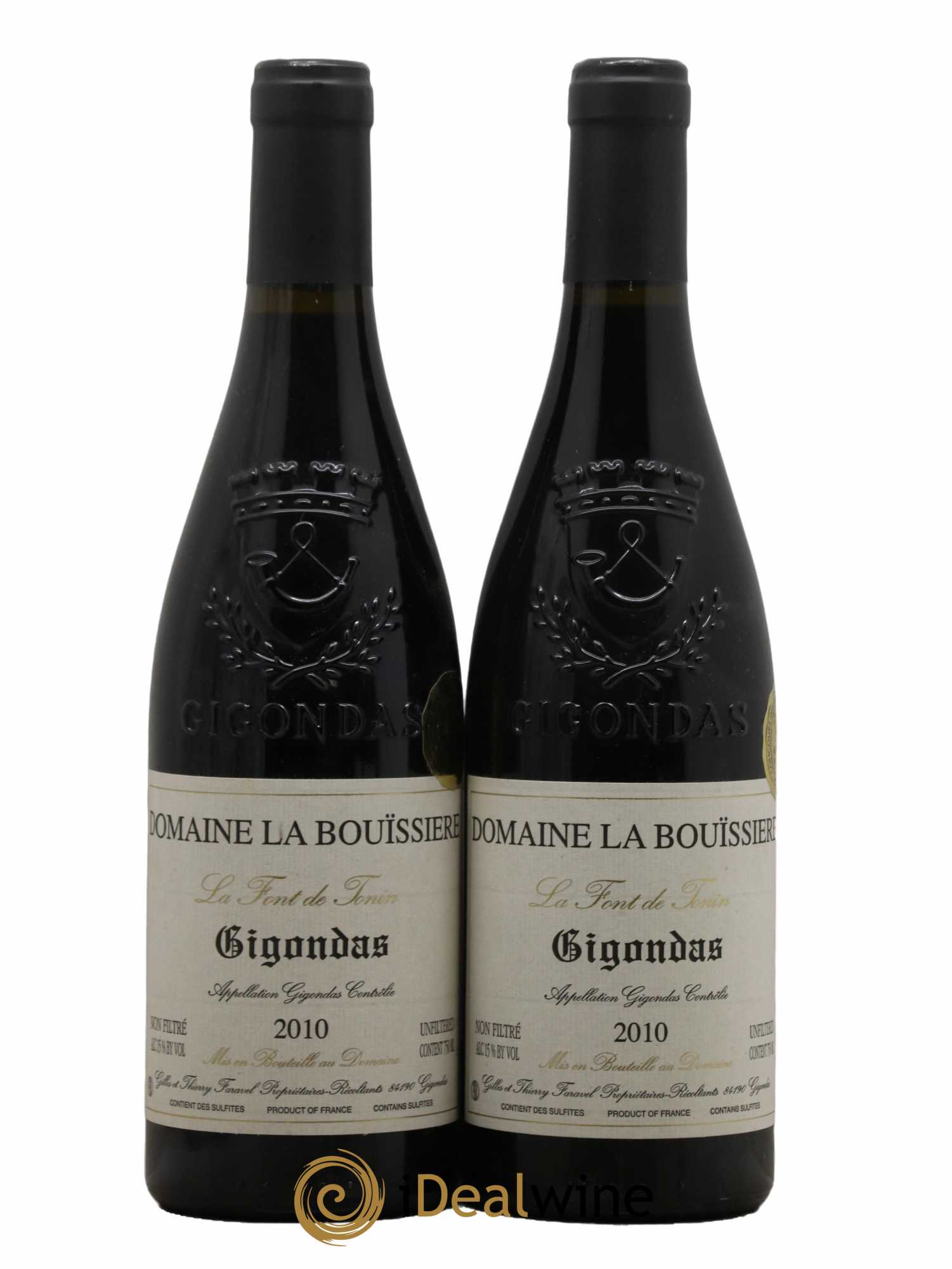Gigondas La Font de Tonin La Bouïssière 2010 - Lot de 2 bouteilles - 0