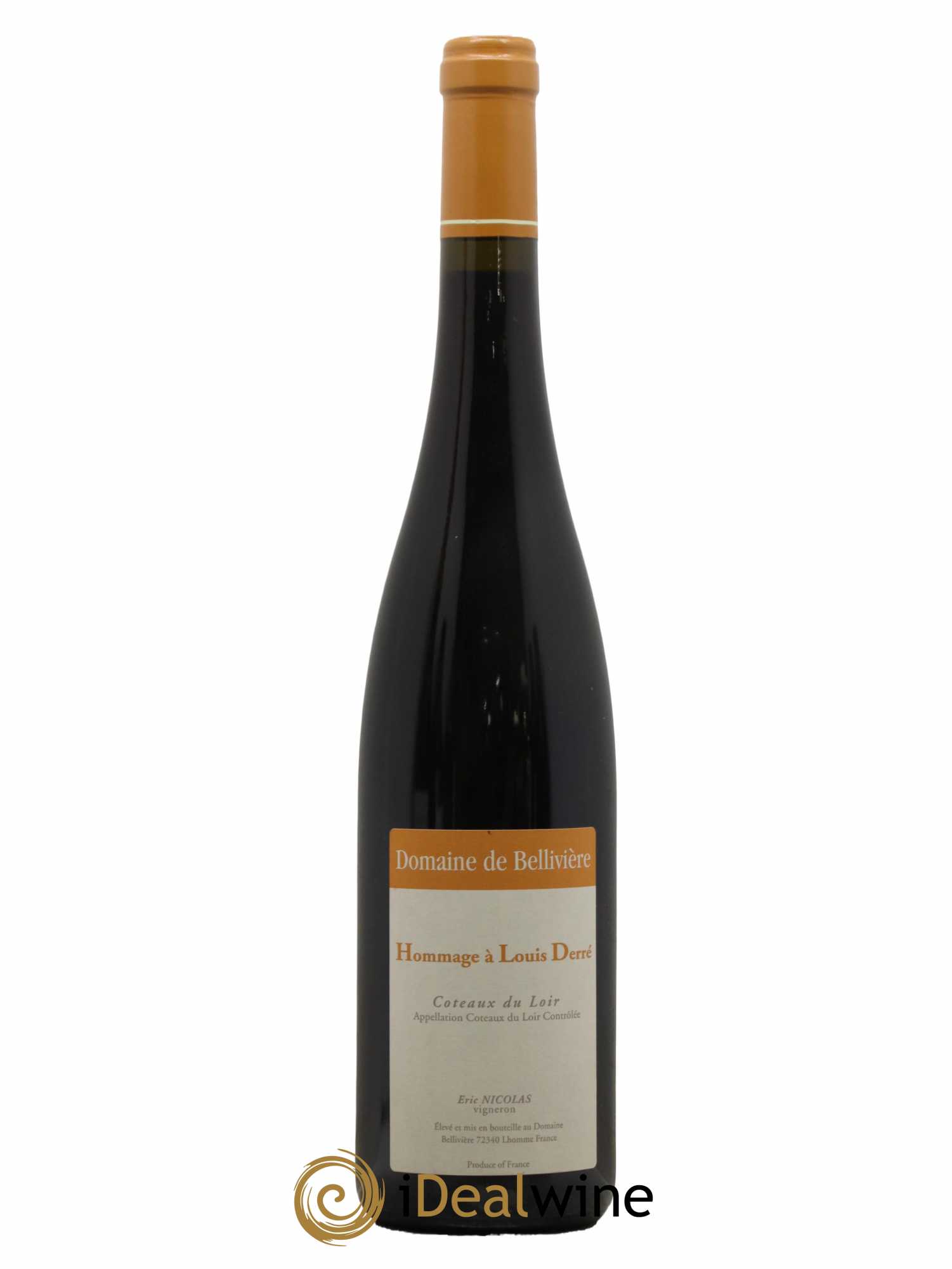 Coteaux du Loir Hommage à Louis Derré Domaine de Bellivière 2015 - Lot de 1 bouteille - 0