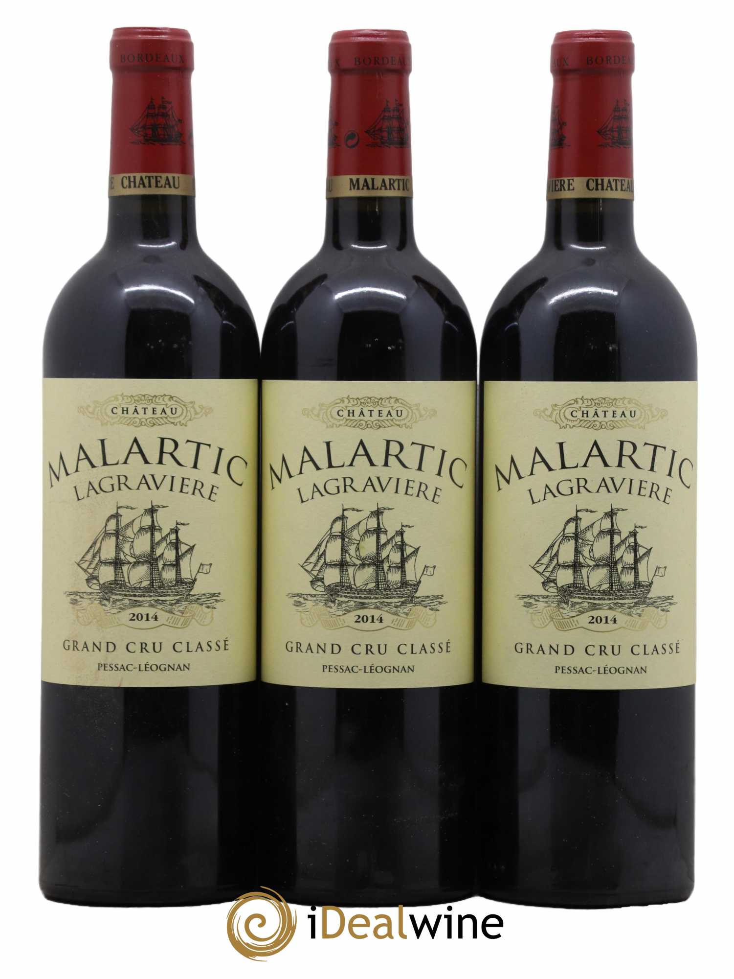 Château Malartic-Lagravière Cru Classé de Graves 2014 - Lot de 3 bouteilles - 0