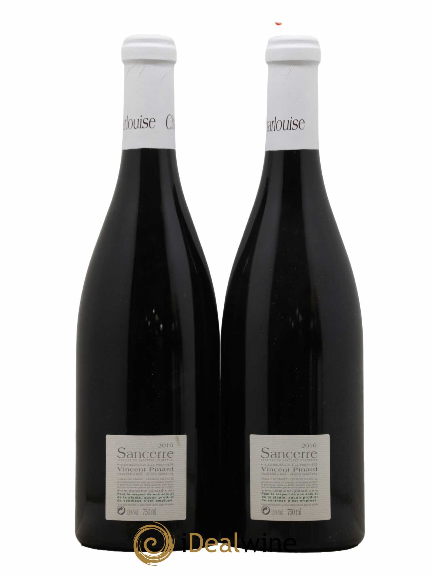 Sancerre Charlouise Vincent Pinard 2016 - Lot de 2 bouteilles - 1