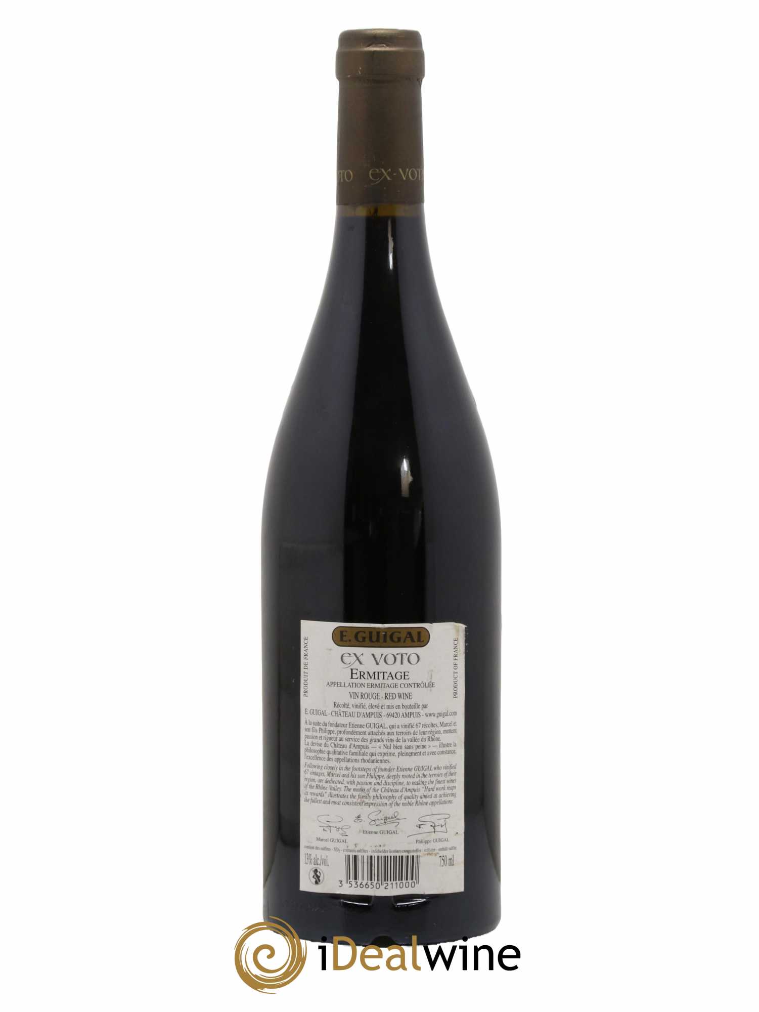 Ermitage Ex Voto Guigal 2006 - Lot de 1 bouteille - 1