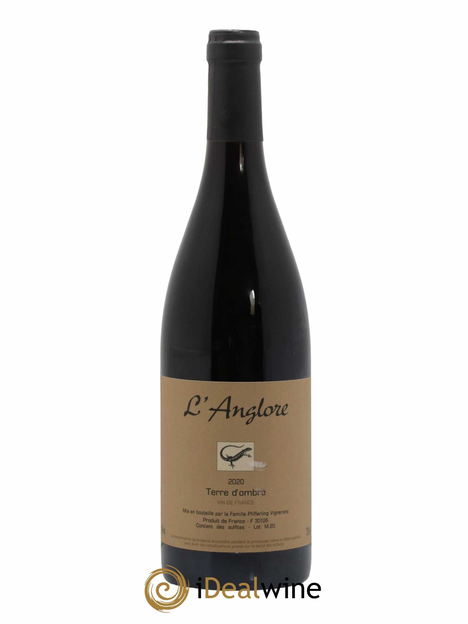 Vin de France Terre d'Ombre L'Anglore 2020 - Lot de 1 bouteille - 0