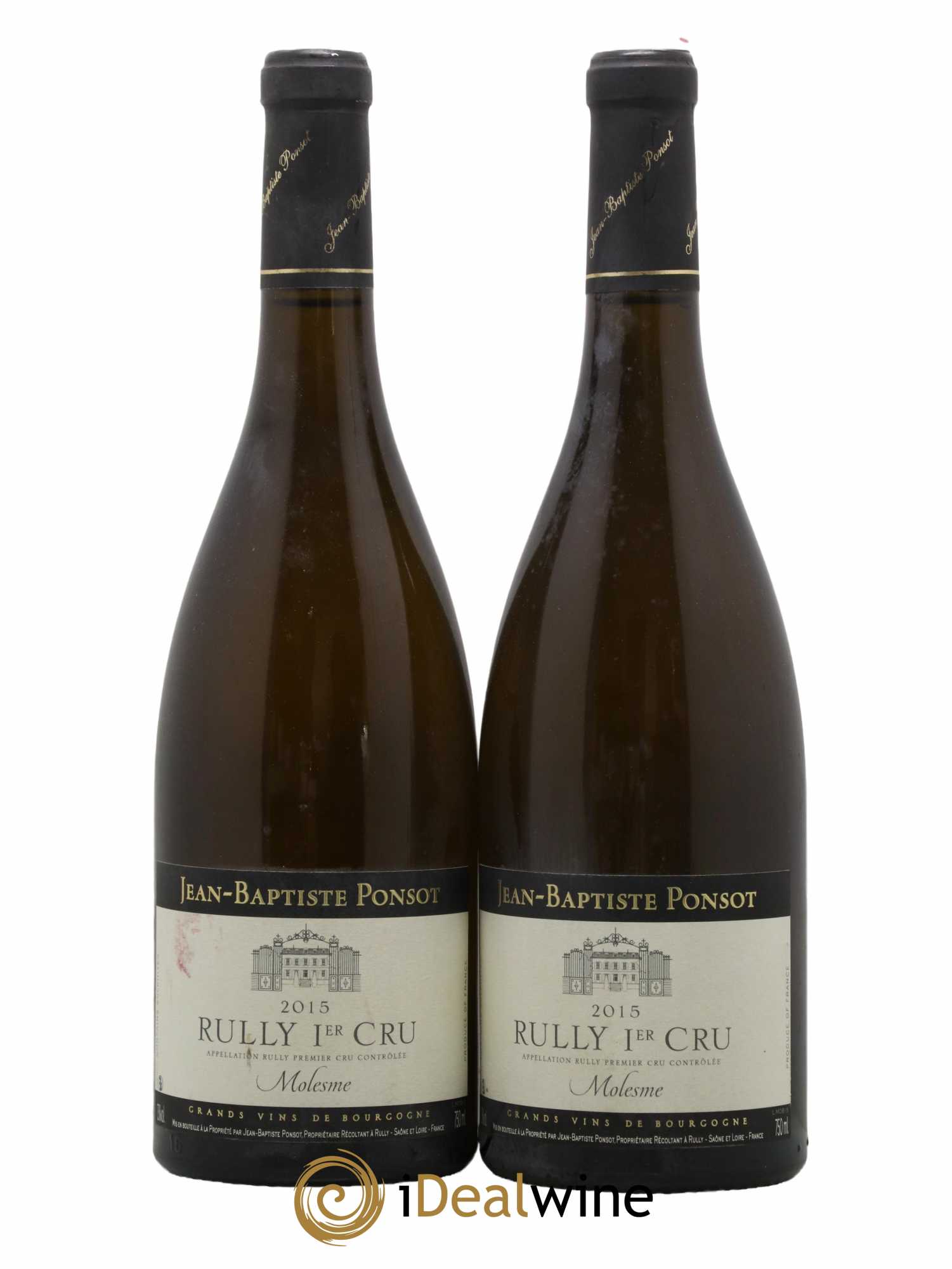Rully 1er Cru Molesme Domaine Jean-Baptiste Ponsot 2015 - Lot de 2 bouteilles - 0