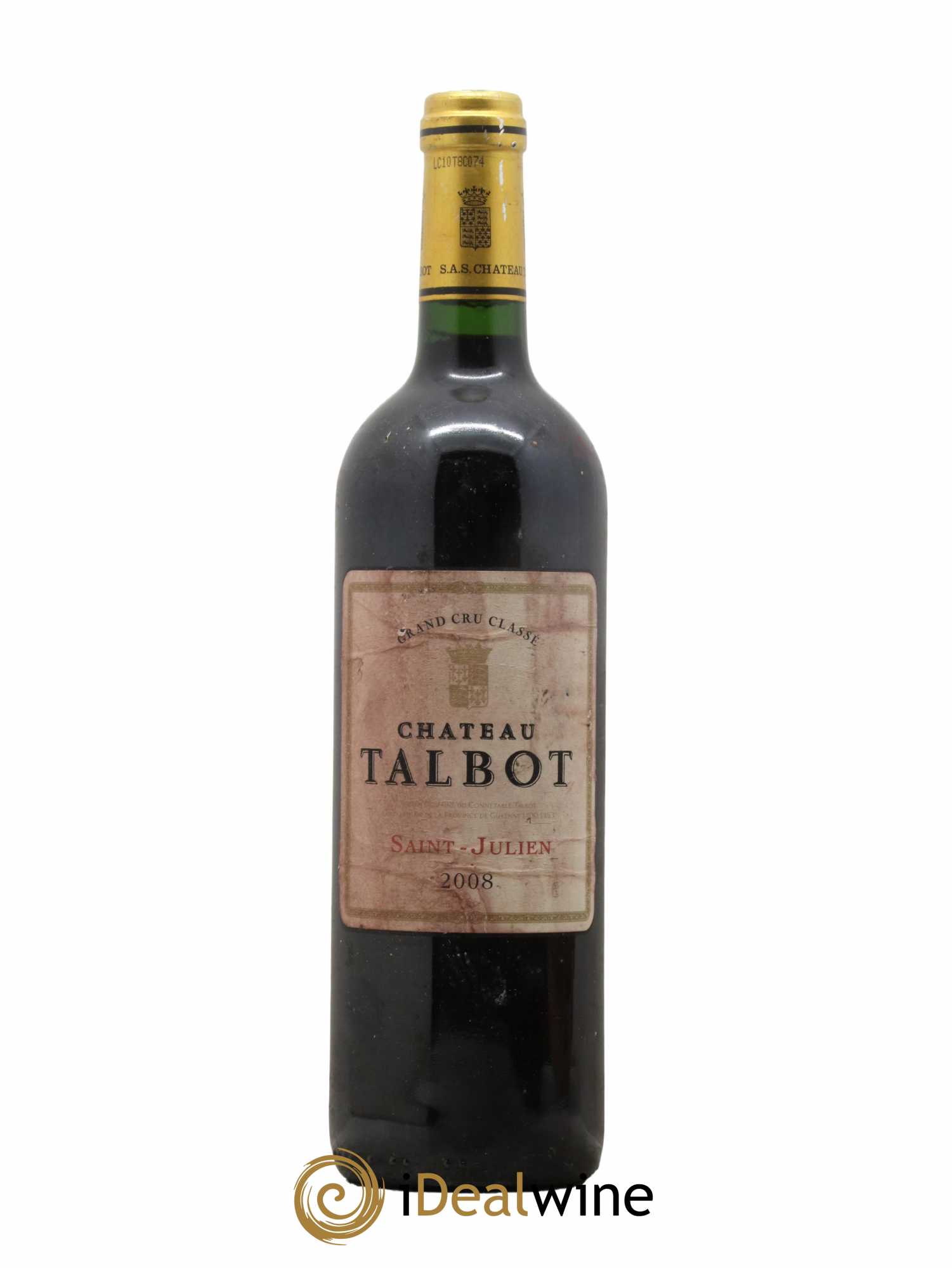 Château Talbot 4ème Grand Cru Classé 2008 - Lot de 1 bouteille - 0