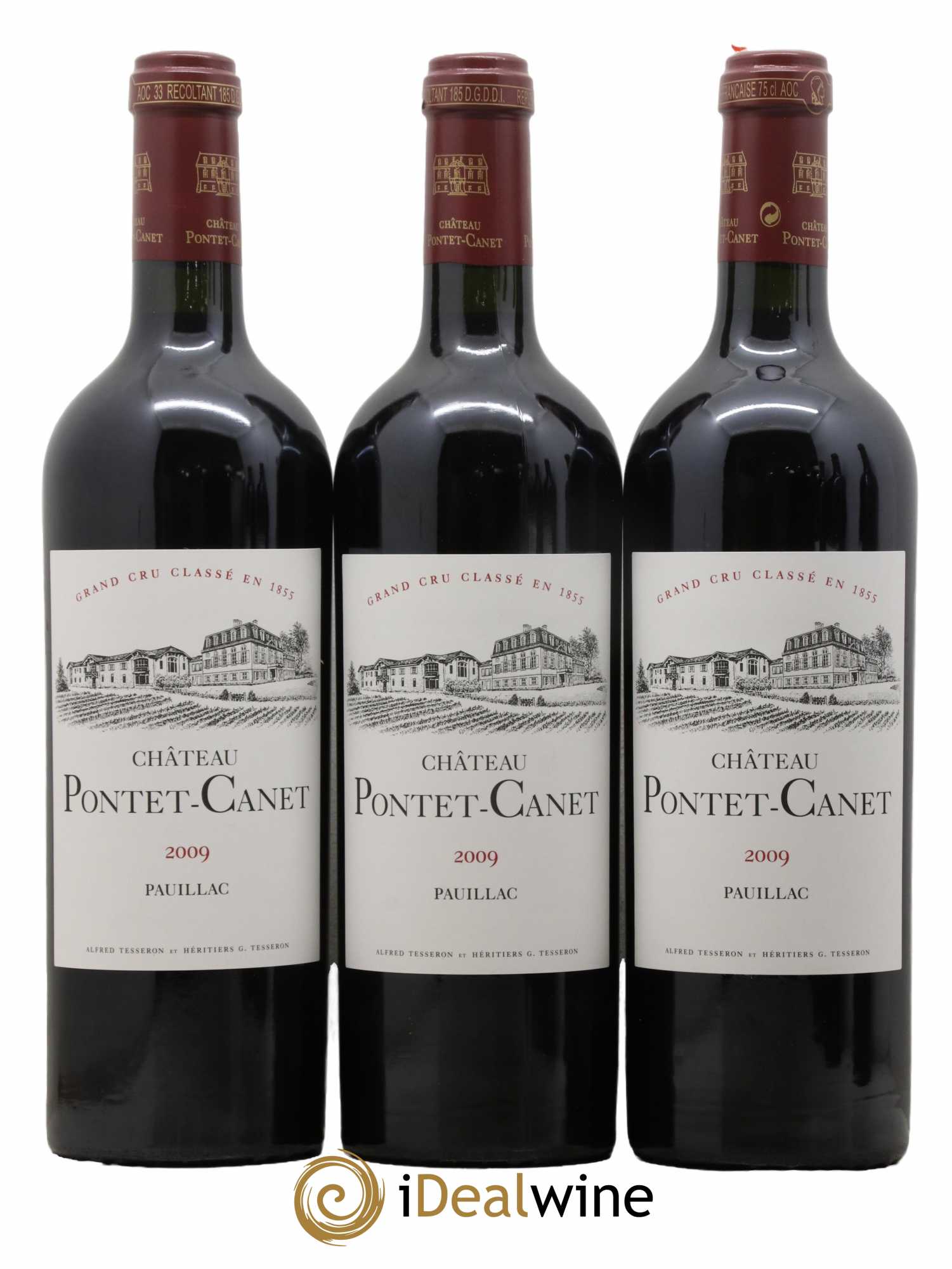 Château Pontet Canet 5ème Grand Cru Classé 2009 - Lot de 6 bouteilles - 1