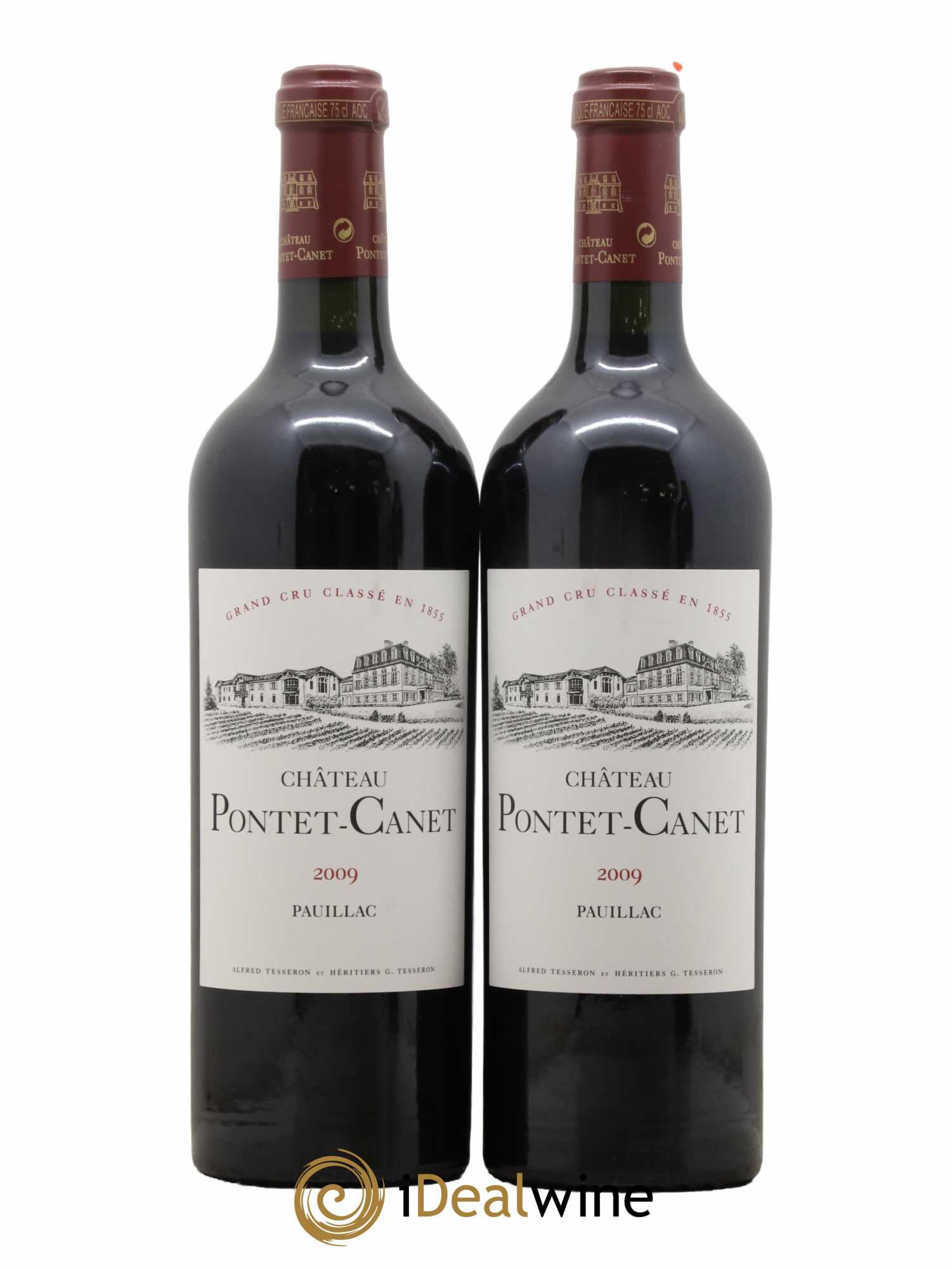 Château Pontet Canet 5ème Grand Cru Classé 2009 - Lot de 2 bouteilles - 0
