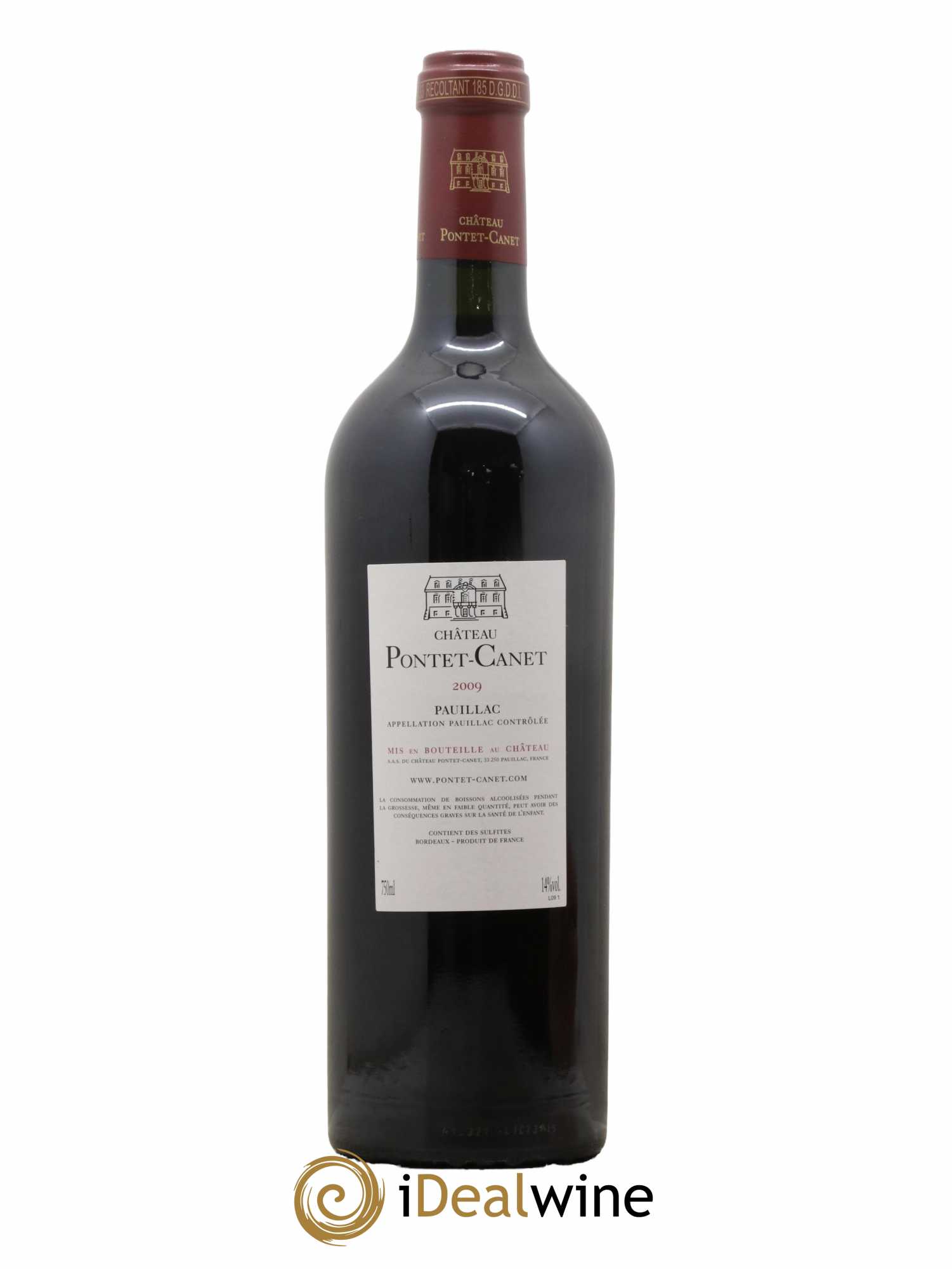 Château Pontet Canet 5ème Grand Cru Classé 2009 - Lot de 1 bouteille - 1