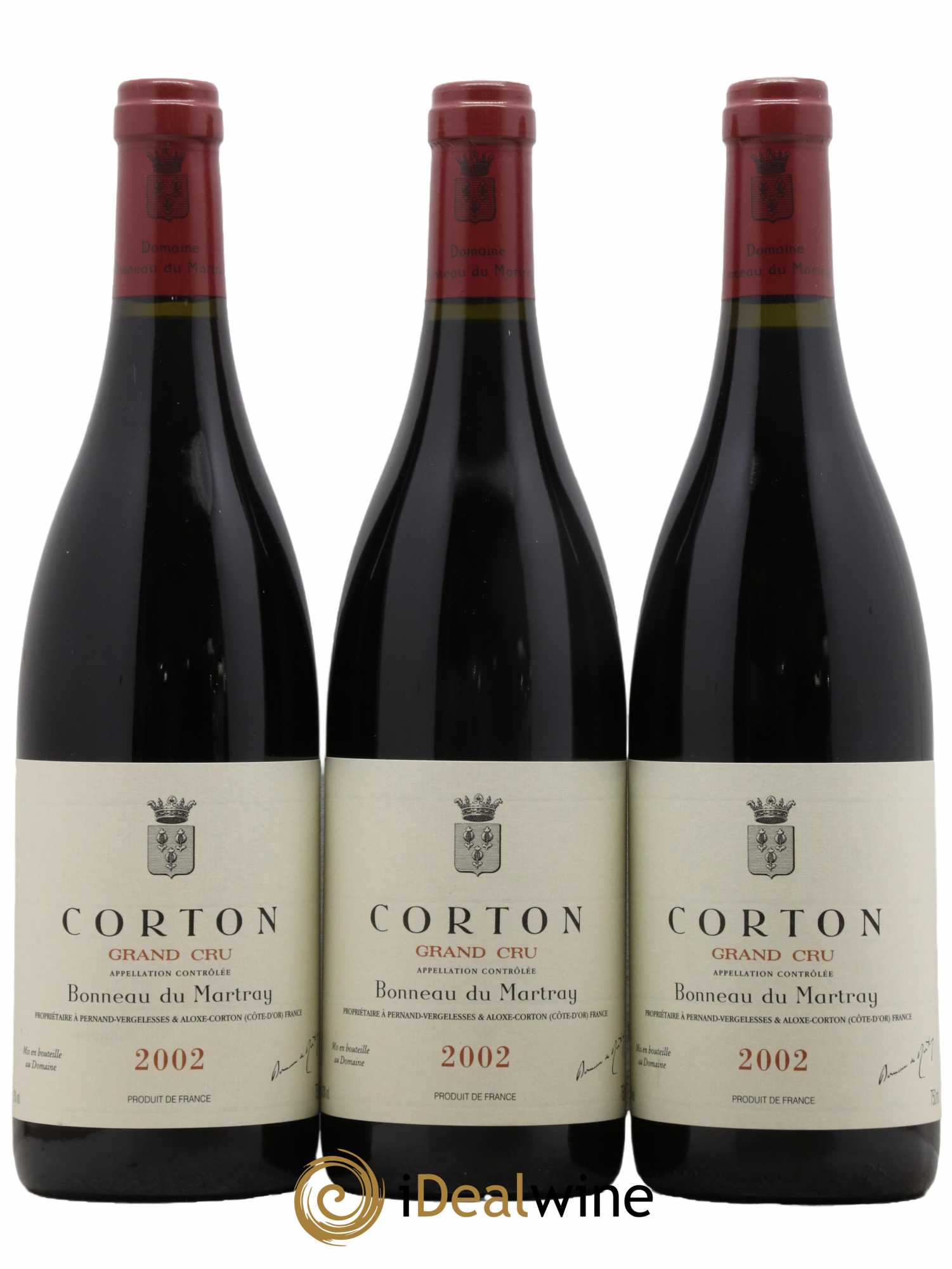 Corton Grand Cru Bonneau du Martray (Domaine) 2002 - Lot de 3 bouteilles - 0