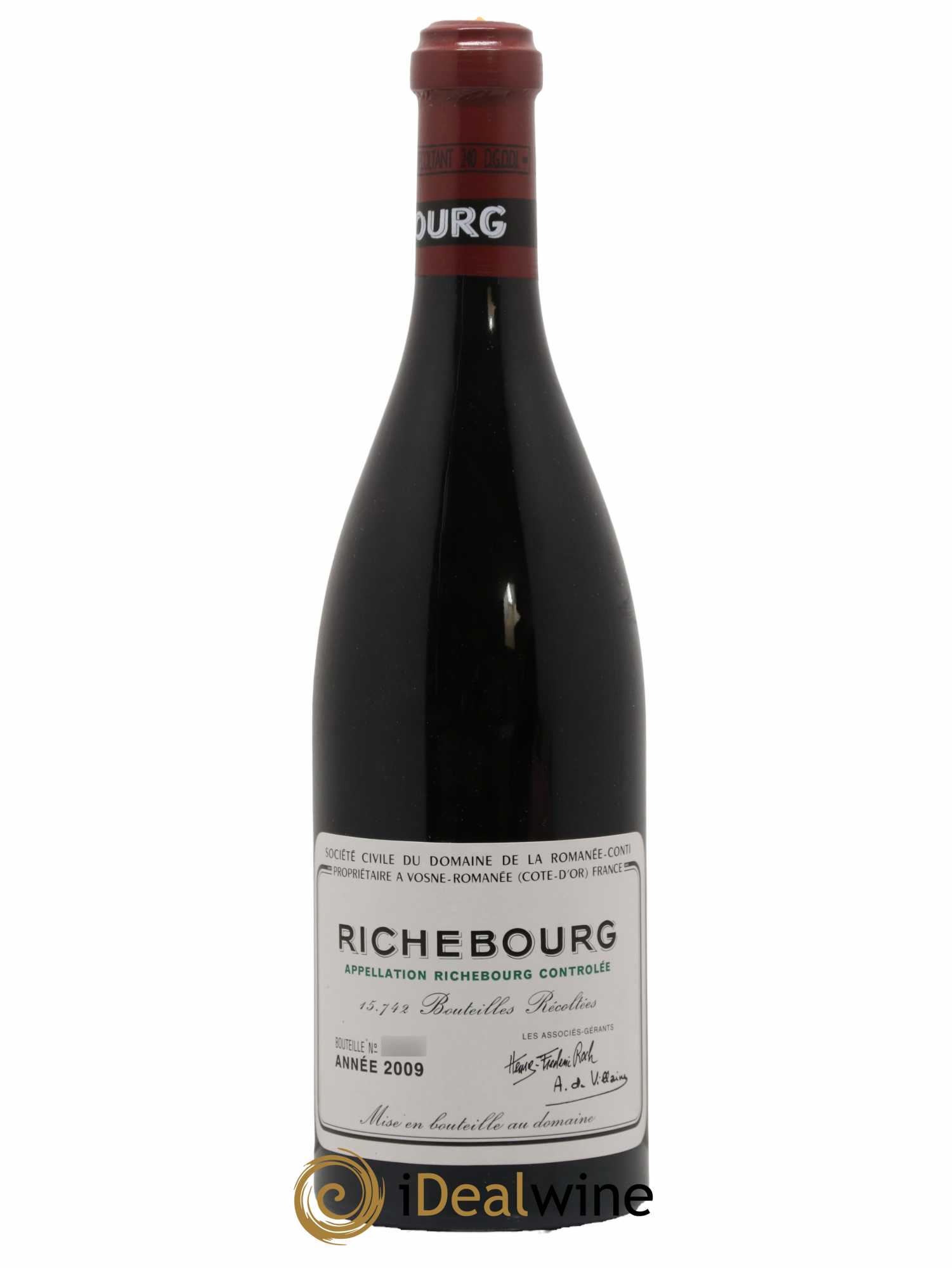 Richebourg Grand Cru Domaine de la Romanée-Conti 2009 - Posten von 1 Flasche - 0