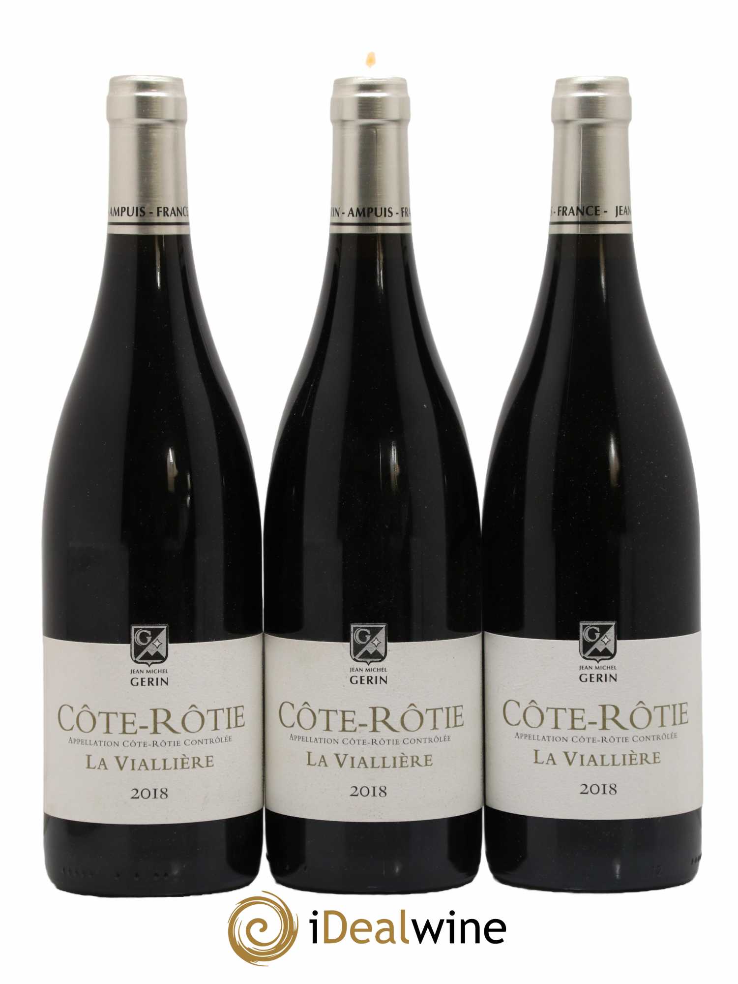 Côte-Rôtie La Viallière Jean-Michel Gerin 2018 - Lot de 3 bouteilles - 0