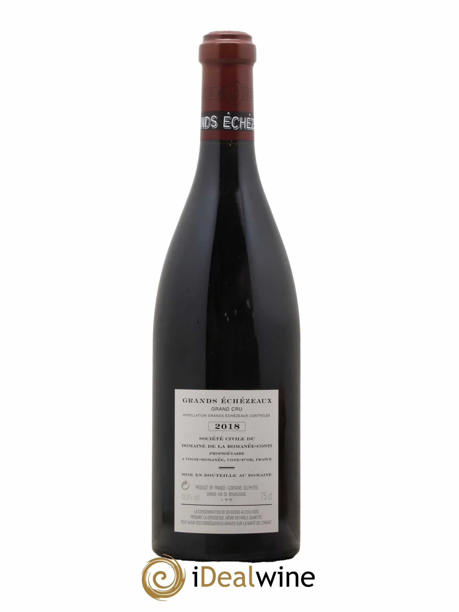 Grands-Echezeaux Grand Cru Domaine de la Romanée-Conti 2018 - Lot de 1 bouteille - 1