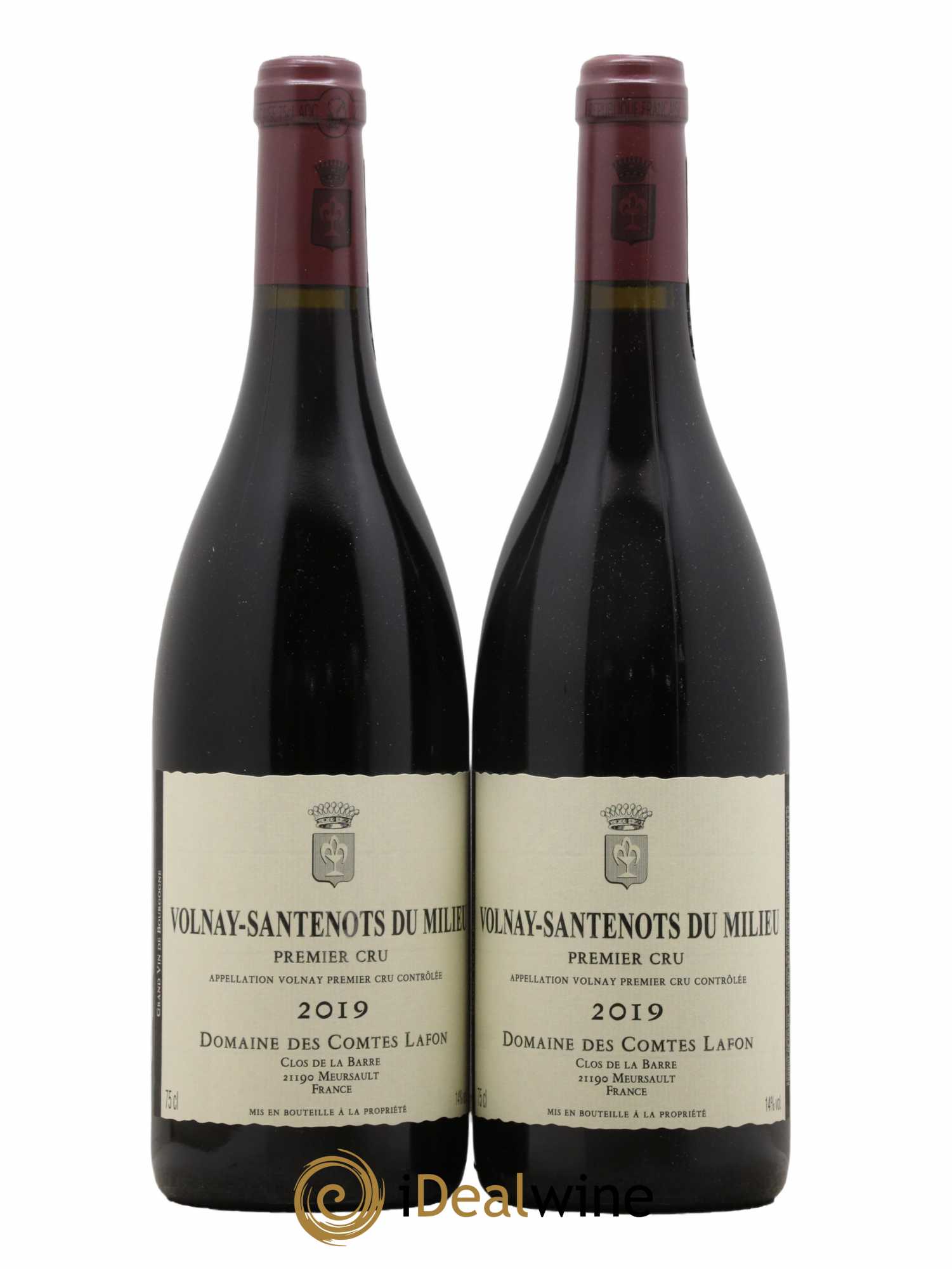 Volnay 1er Cru Santenots du Milieu Comtes Lafon (Domaine des) 2019 - Lot de 2 bouteilles - 0