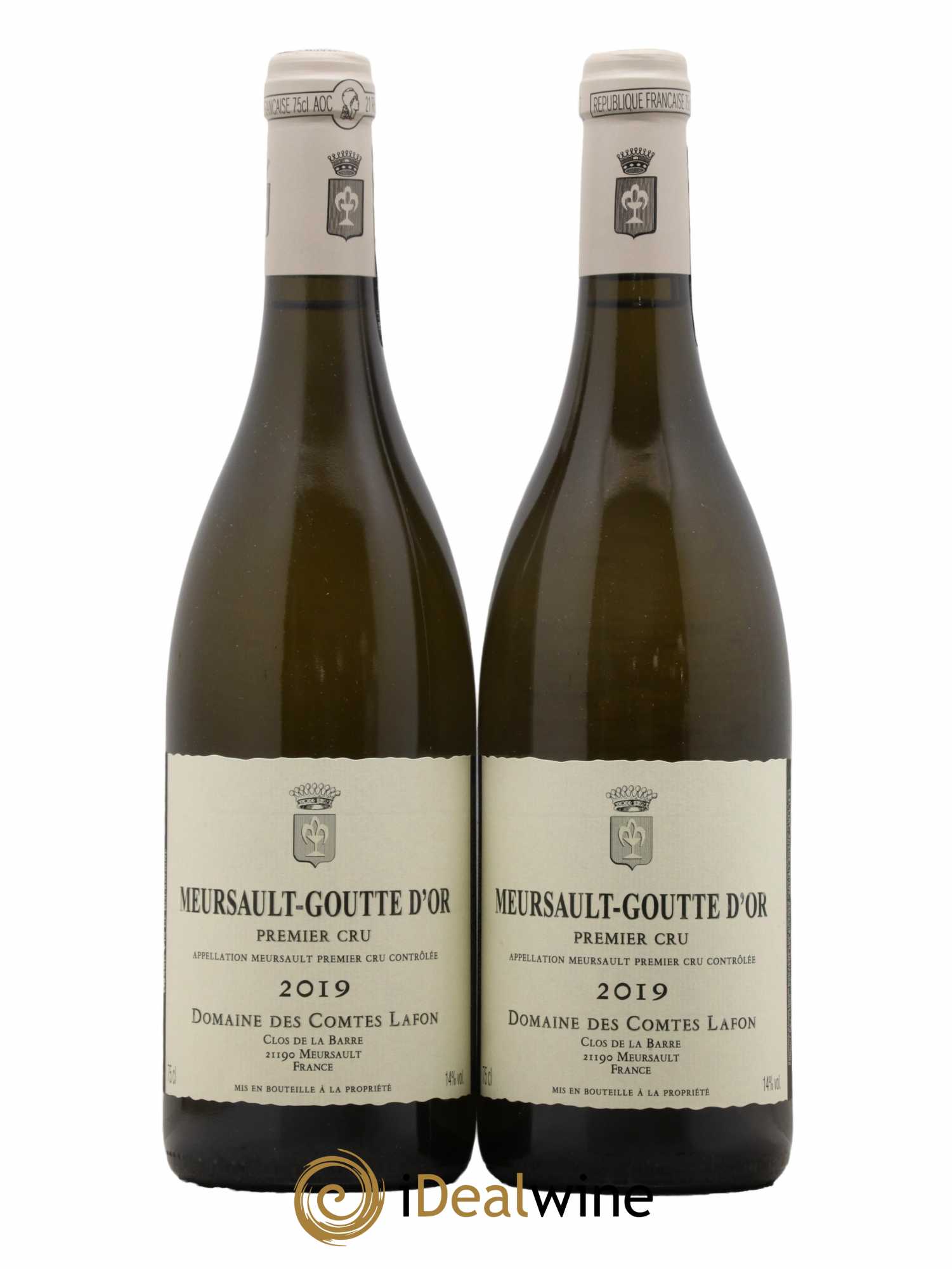Meursault 1er Cru Goutte d'Or Comtes Lafon (Domaine des) 2019 - Lot de 2 bouteilles - 0
