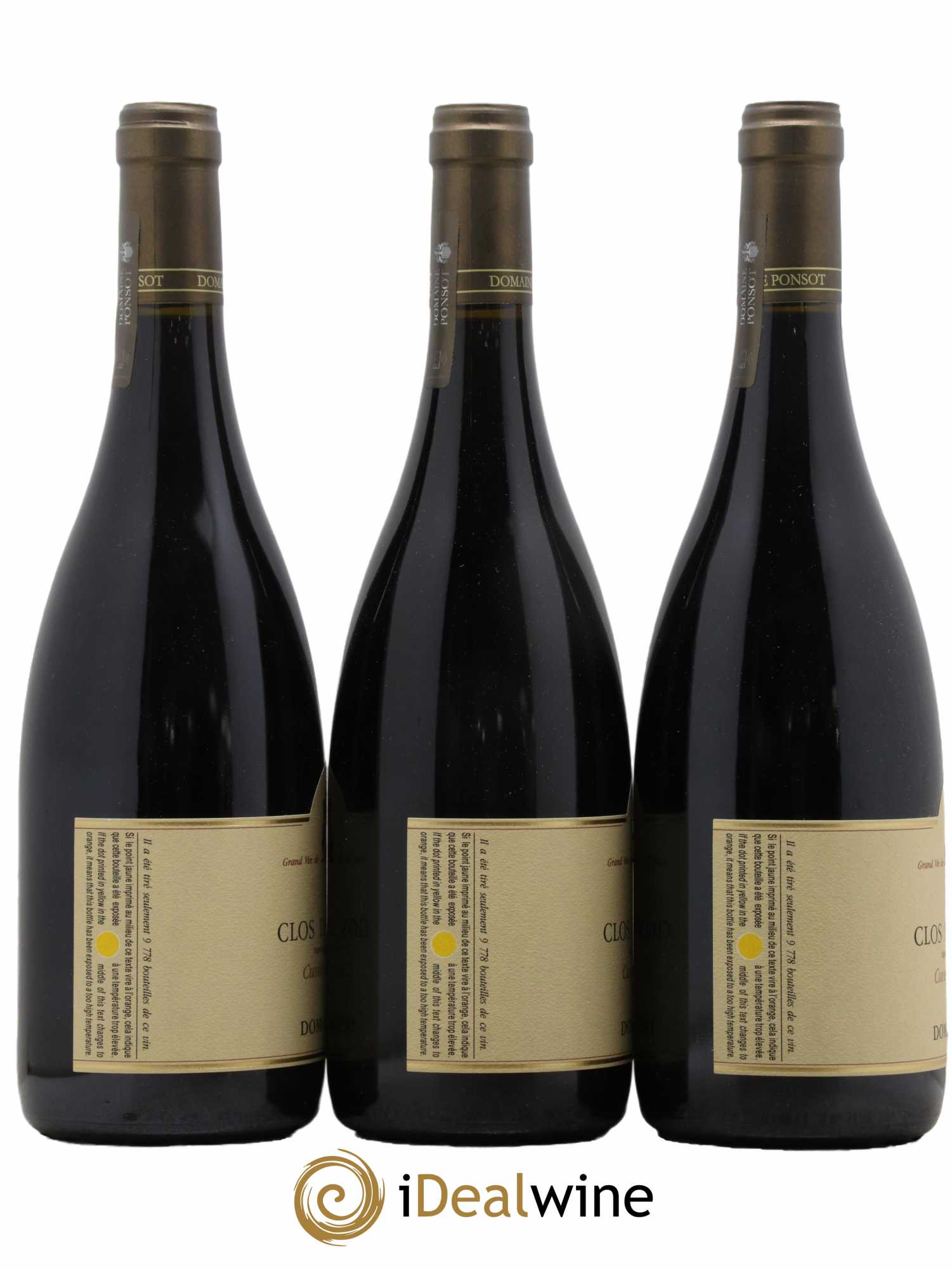 Clos de la Roche Grand Cru Vieilles Vignes Ponsot (Domaine) 2017 - Lot de 3 bouteilles - 1