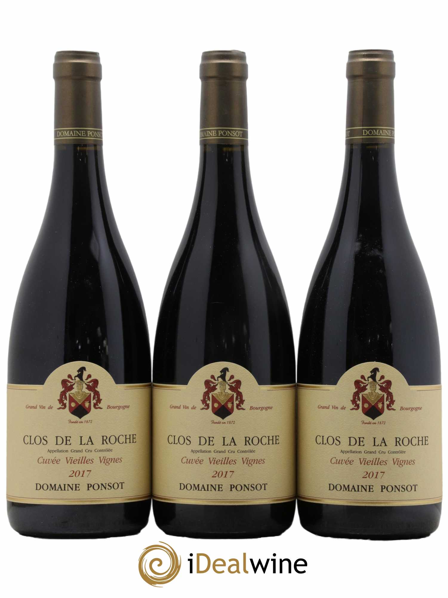 Clos de la Roche Grand Cru Vieilles Vignes Ponsot (Domaine) 2017 - Lot de 3 bouteilles - 0
