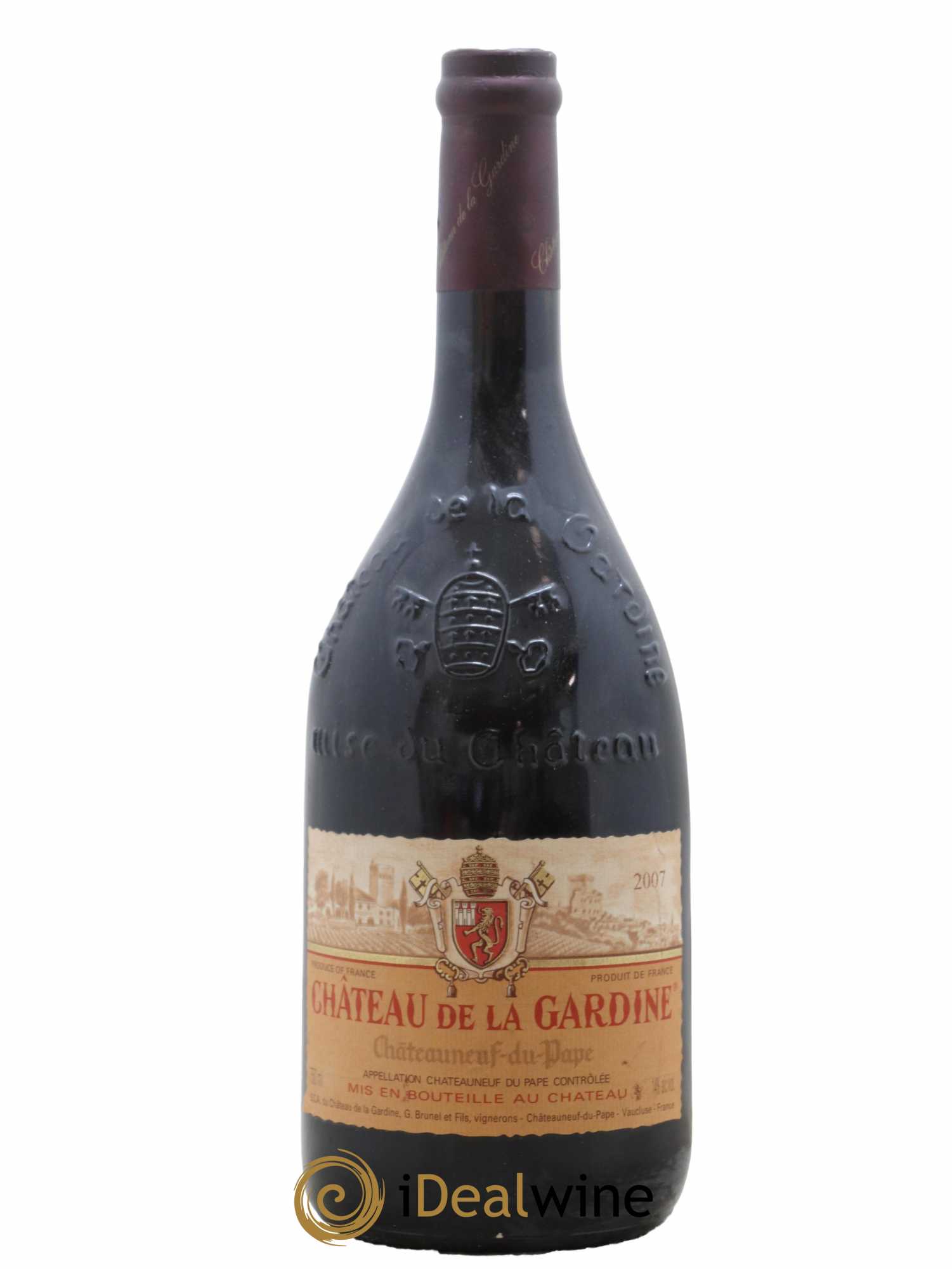 Châteauneuf-du-Pape Château de La Gardine Famille Brunel 2007 - Lot de 1 bouteille - 0