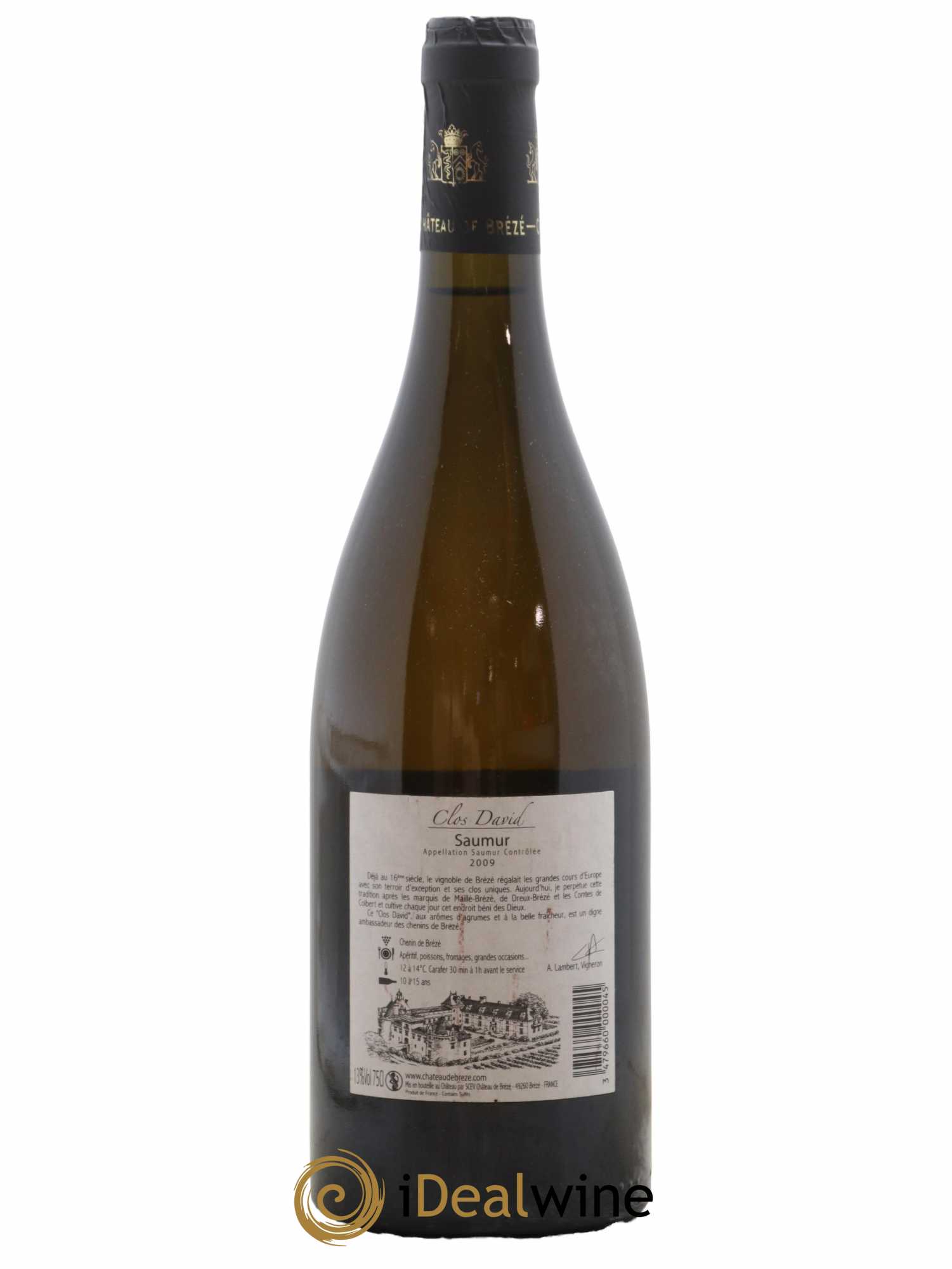 Saumur Clos David Château de Brézé 2009 - Lot de 1 bouteille - 1