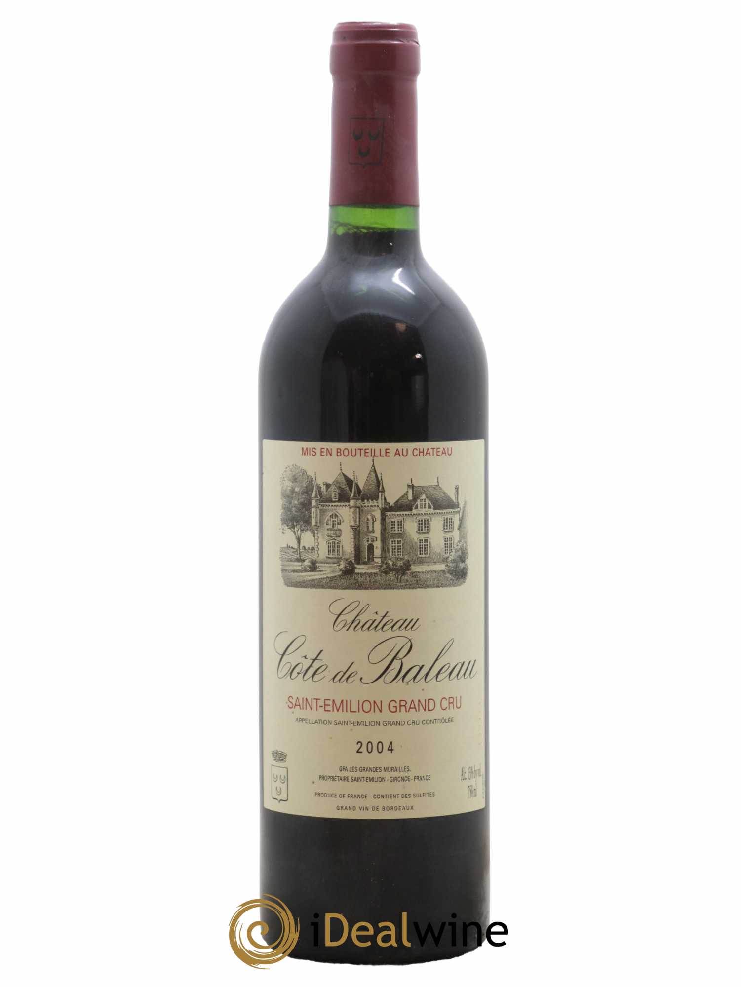 Château Côte de Baleau Grand Cru Classé 2004 - Lot de 1 bouteille - 0