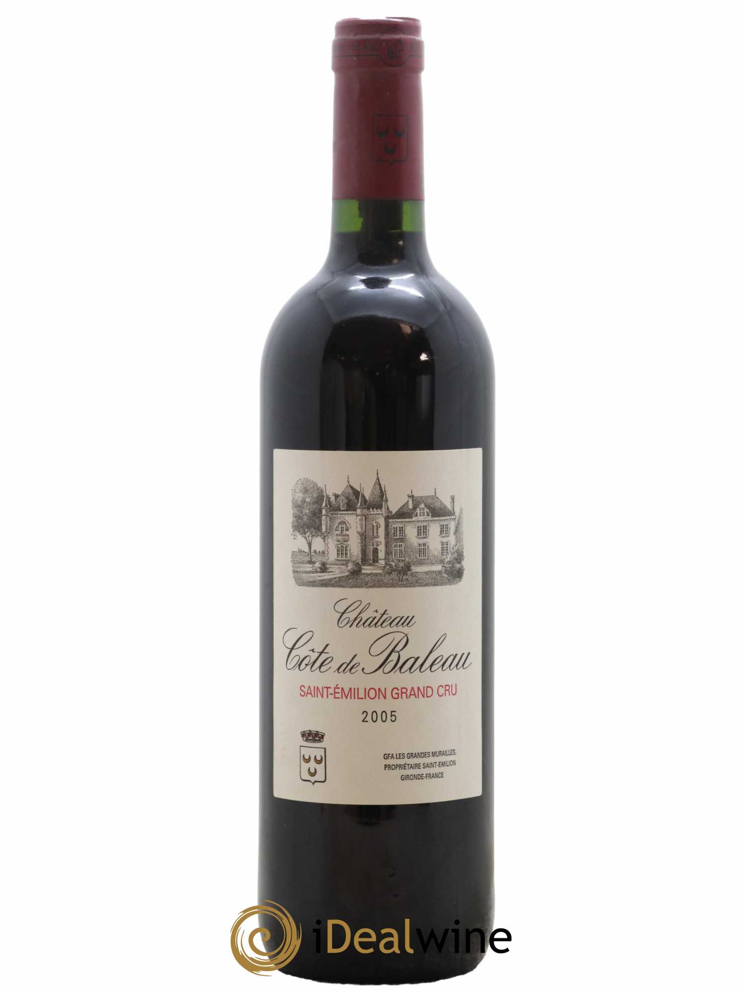 Château Côte de Baleau Grand Cru Classé 2005 - Lot de 1 bouteille - 0