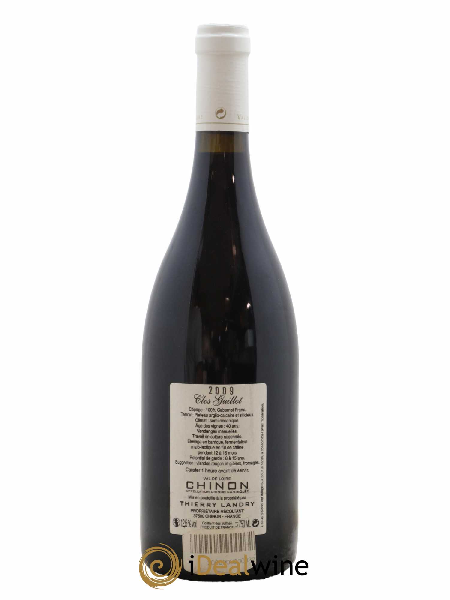 Chinon Clos Guillot Vieilles Vignes Thierry Landry 2009 - Lot de 1 bouteille - 1