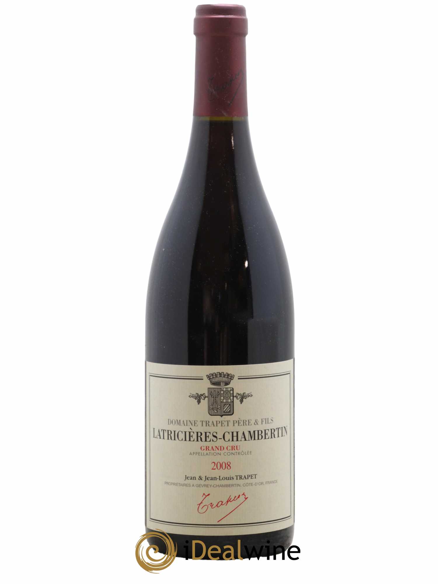 Latricières-Chambertin Grand Cru Domaine Trapet 2008 - Lot de 1 bouteille - 0