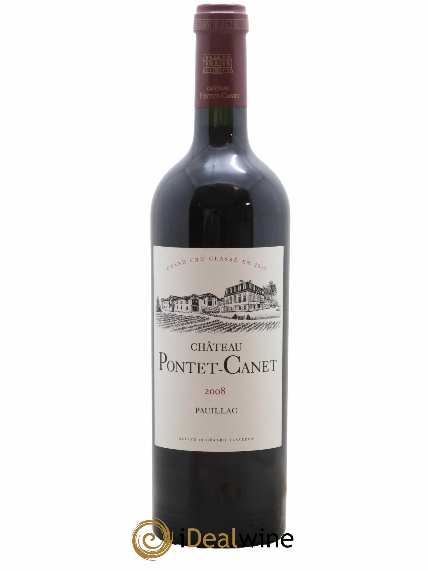 Château Pontet Canet 5ème Grand Cru Classé 2008 - Lot de 1 bouteille - 0