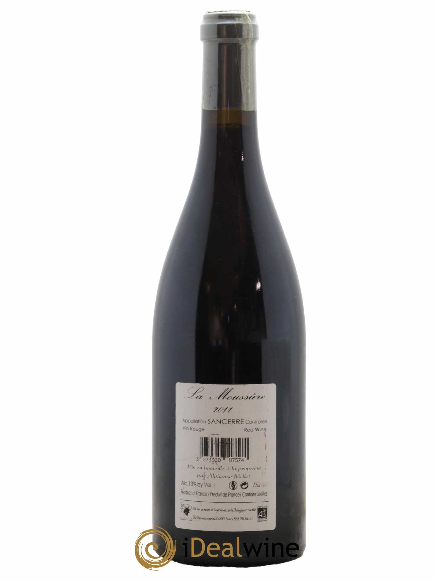 Sancerre La Moussière Alphonse Mellot 2011 - Lot de 1 bouteille - 1