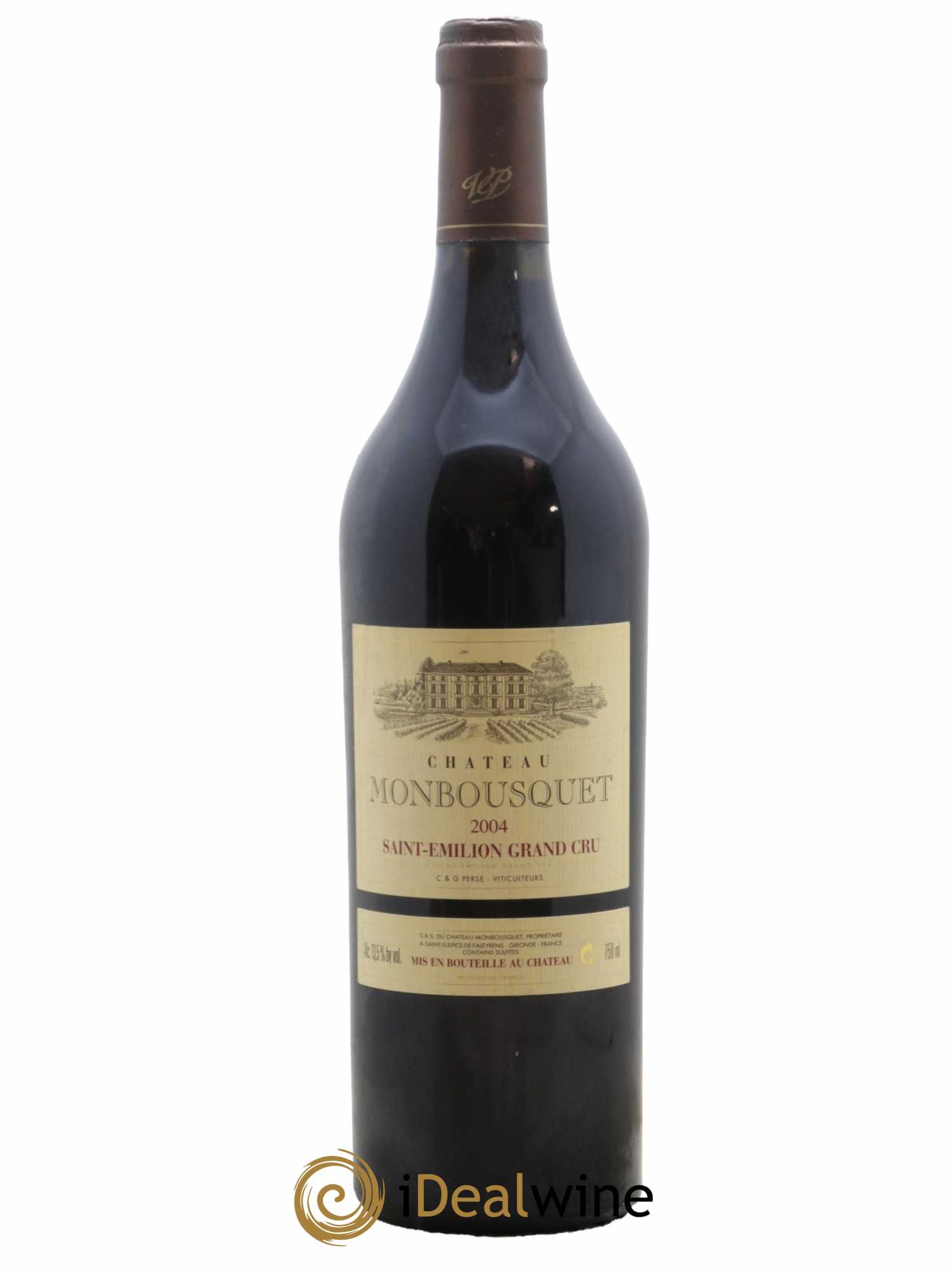 Château Monbousquet Grand Cru Classé 2004 - Lot de 1 bouteille - 0