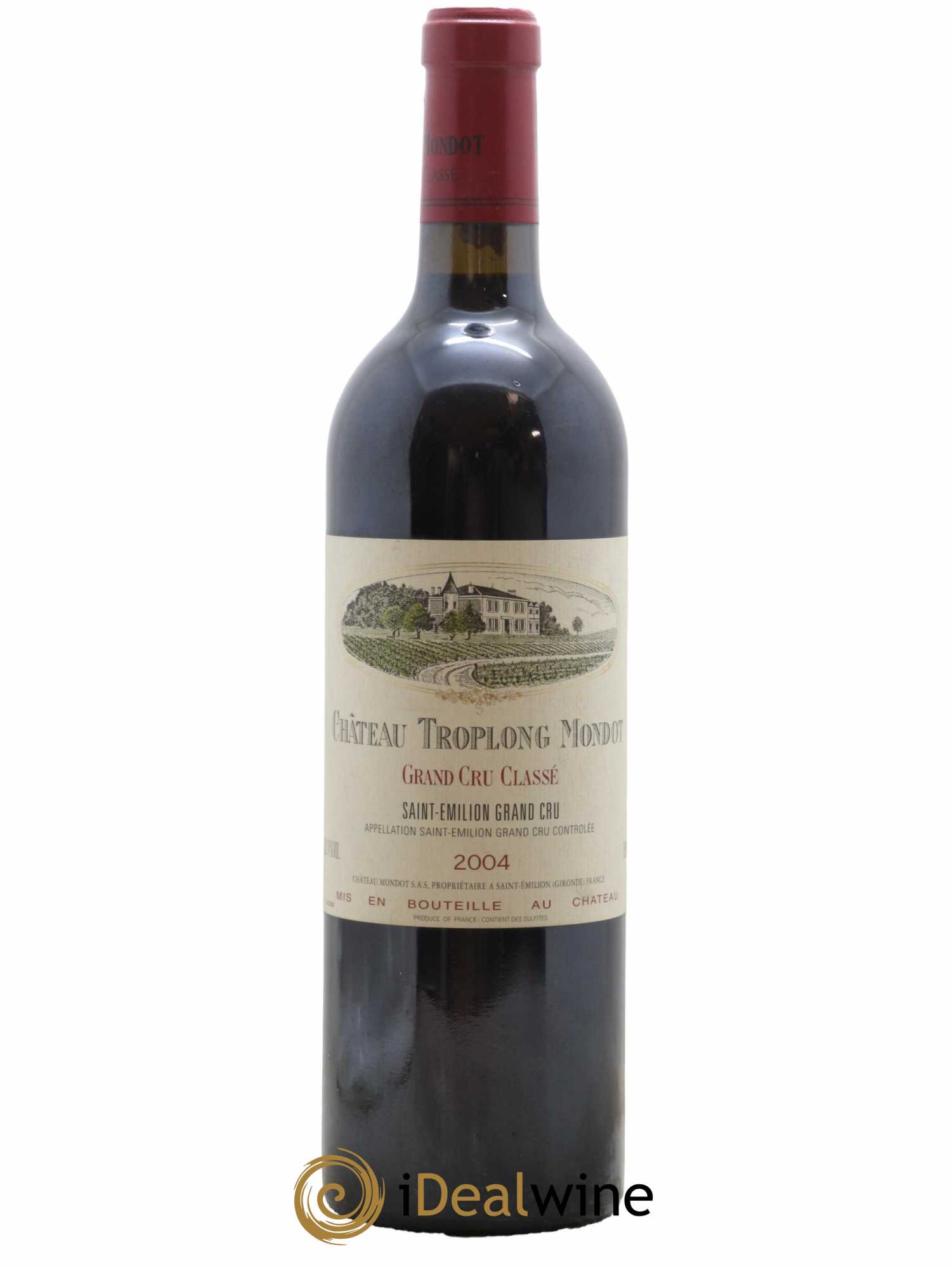 Château Troplong Mondot 1er Grand Cru Classé B 2004 - Lot de 1 bouteille - 0