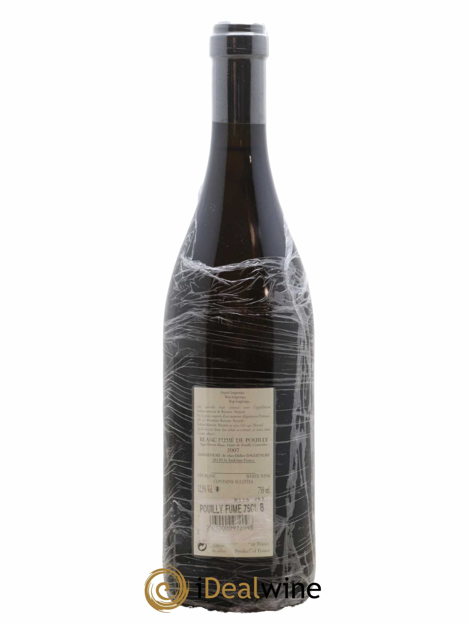 Pouilly-Fumé Buisson Renard Dagueneau (Domaine Didier - Louis-Benjamin) 2007 - Lot of 1 bottle - 1