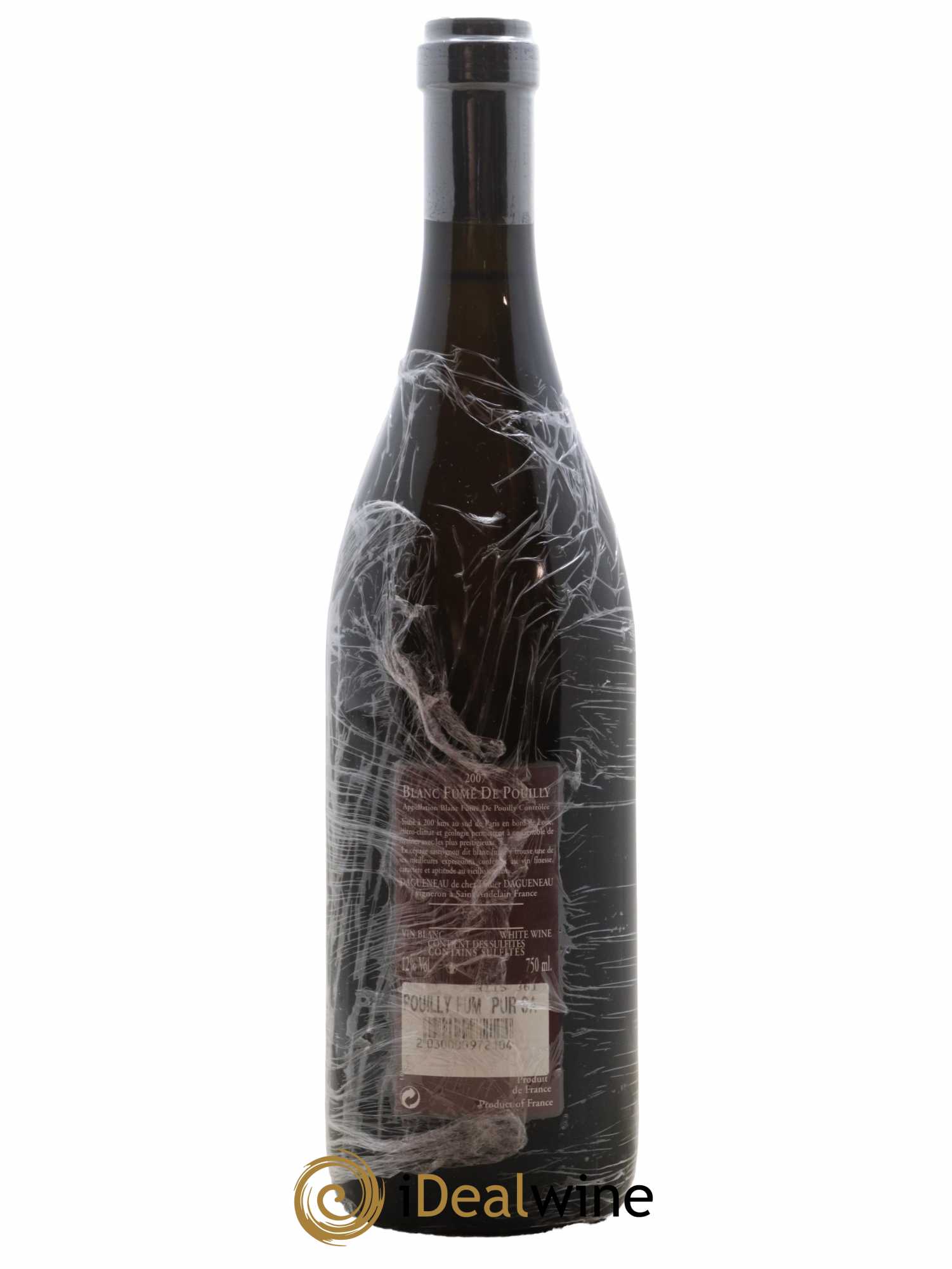 Vin de France (anciennement Pouilly-Fumé) Pur Sang Dagueneau (Domaine Didier - Louis-Benjamin) 2007 - Lot de 1 bouteille - 1