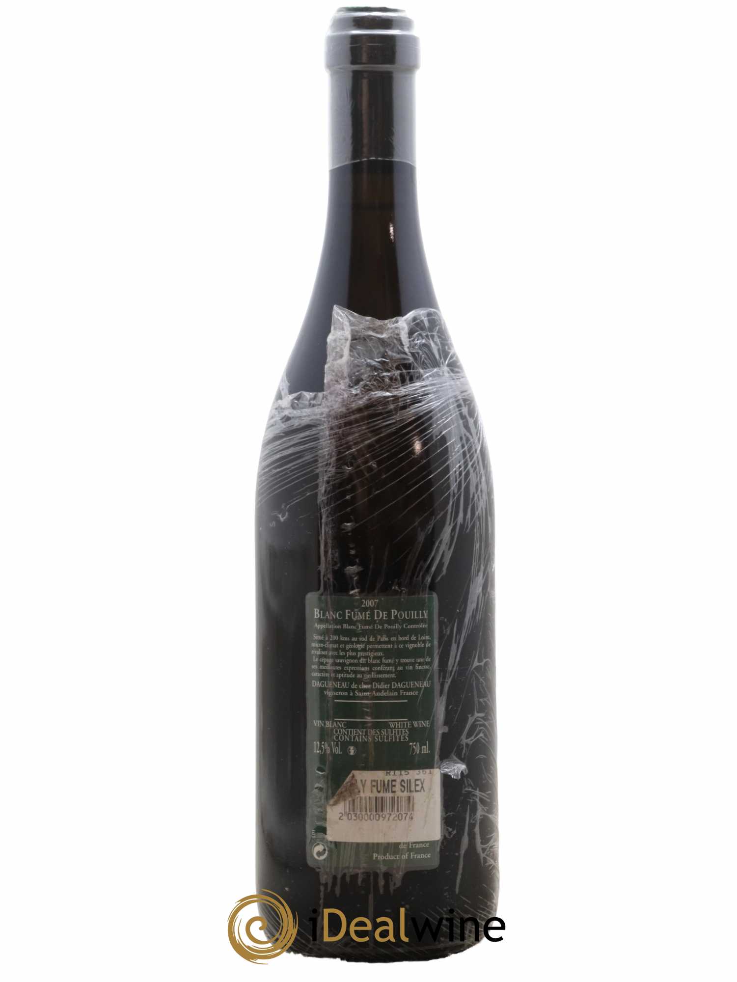 Vin de France (anciennement Pouilly-Fumé) Silex Dagueneau (Domaine Didier - Louis-Benjamin) 2007 - Lot de 1 bouteille - 1