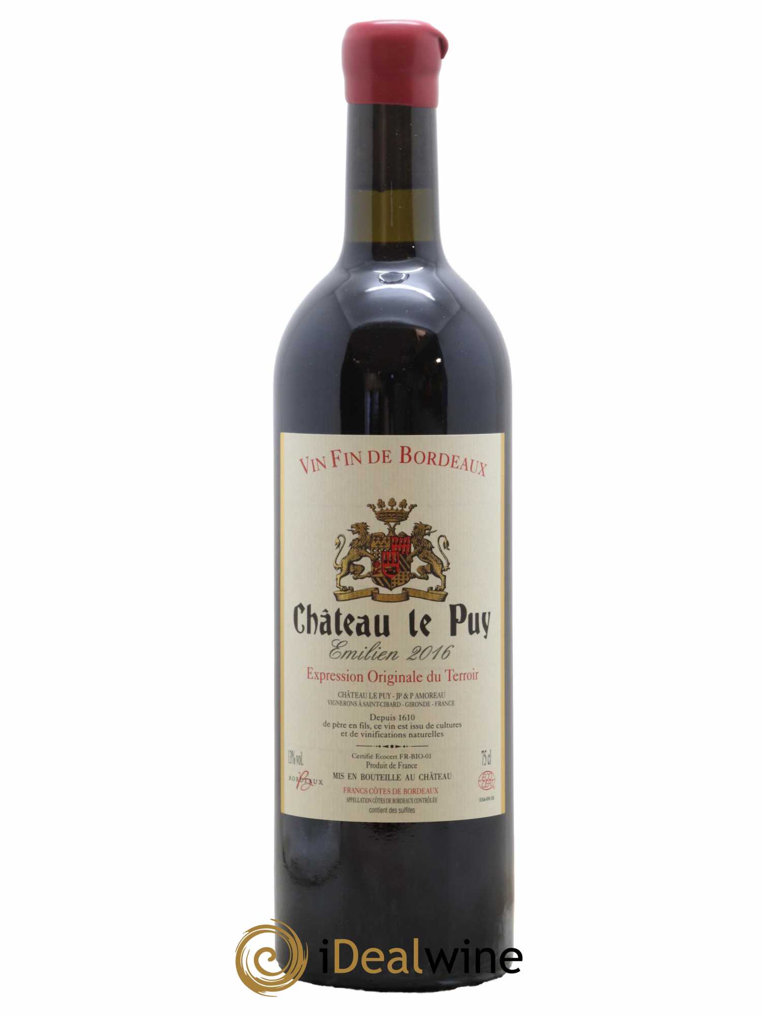 Le Puy - Cuvée Emilien 2016 - Lot de 1 bouteille - 0