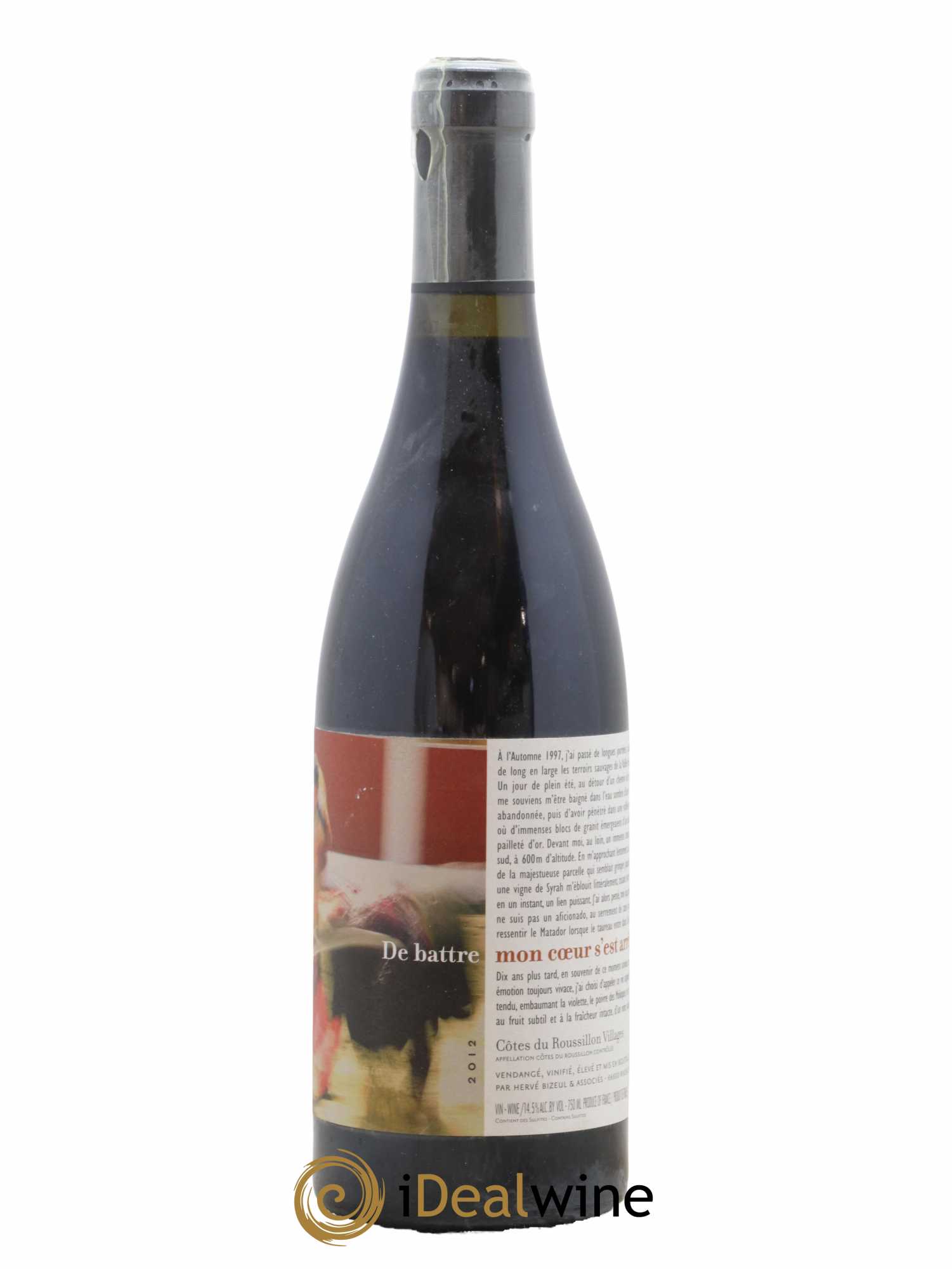 Côtes Catalanes (Anciennement Côtes du Roussillon) Clos des Fées De battre mon coeur s'est arrêté Hervé Bizeul 2012 - Lot de 1 bouteille - 0
