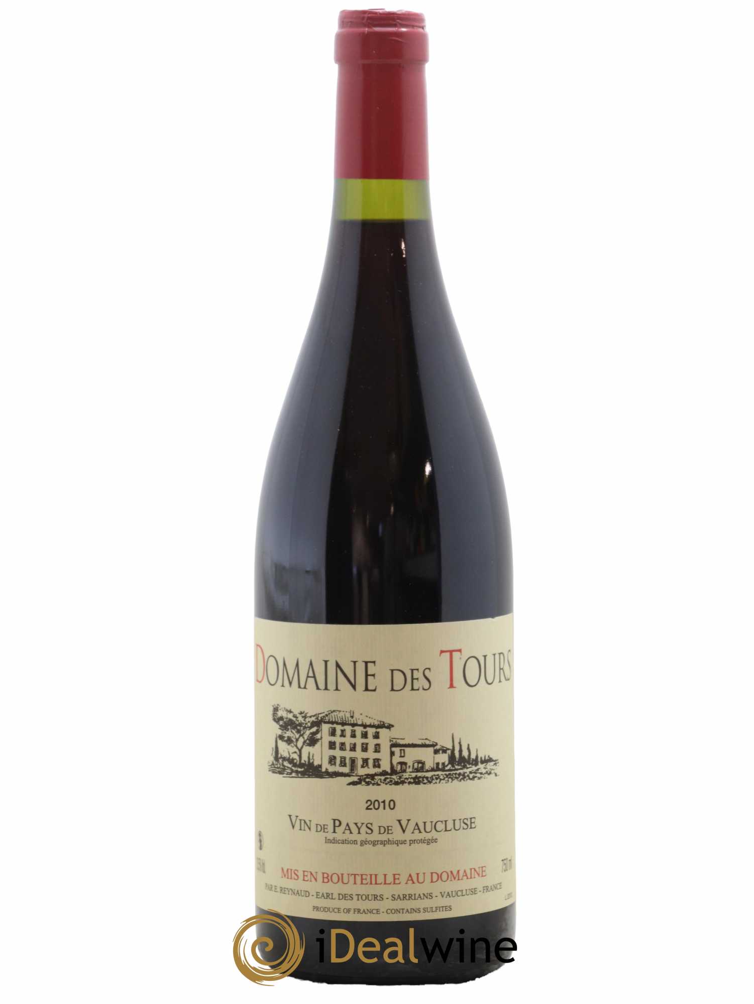 Vaucluse (Vin de Pays de Vaucluse) Domaine des Tours Emmanuel Reynaud 2010 - Lot de 1 bouteille - 0