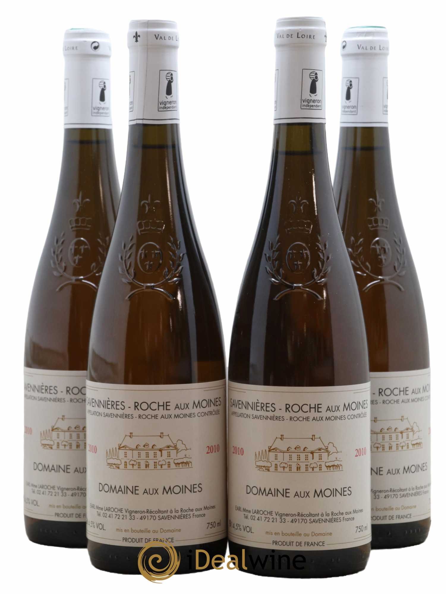 Savennières Roche aux Moines Domaine aux Moines 2010 - Lot de 4 bouteilles - 0