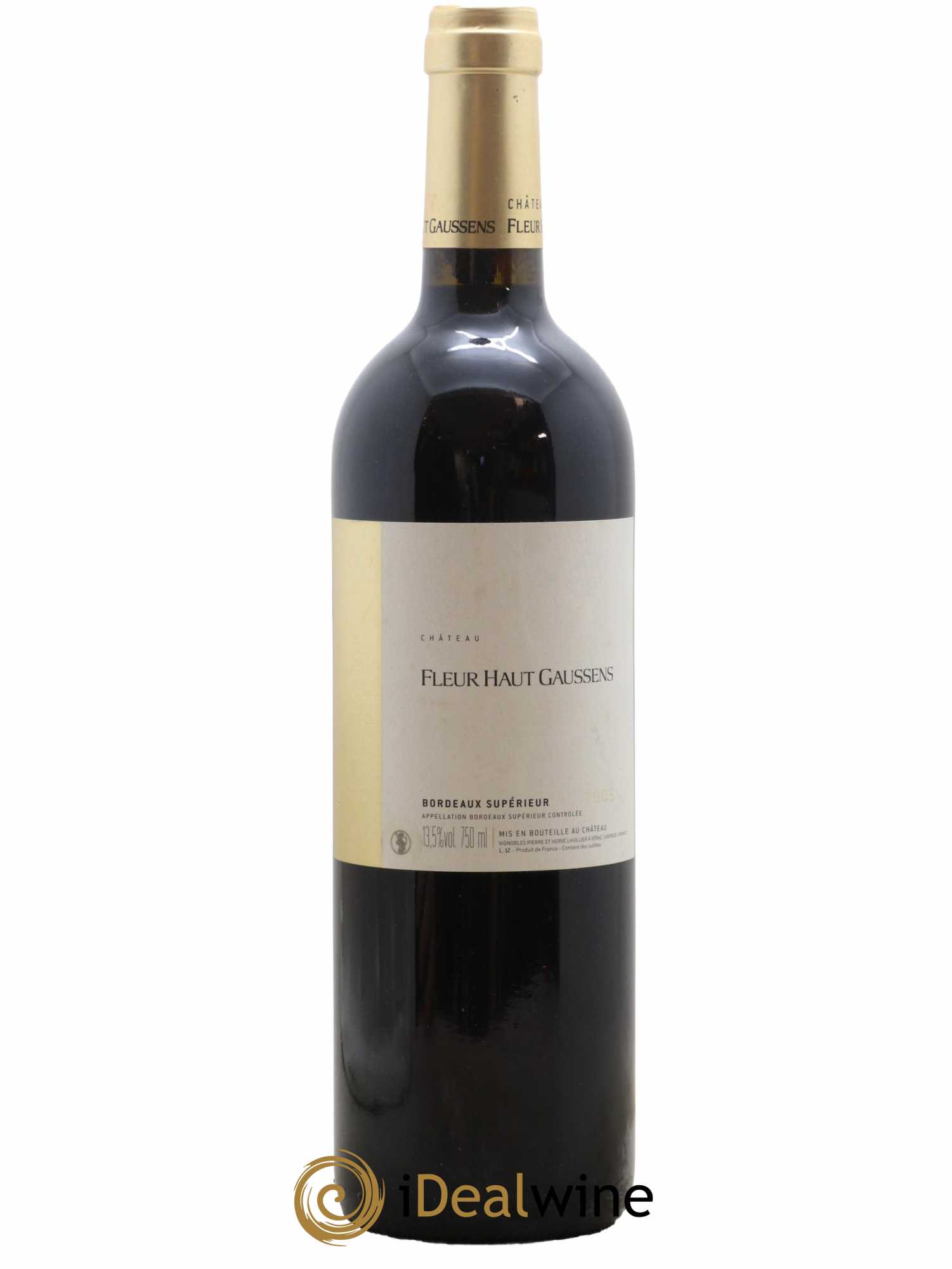 Bordeaux Supérieur Fleur Haut Gaussens 2005 - Lot de 1 bouteille - 0