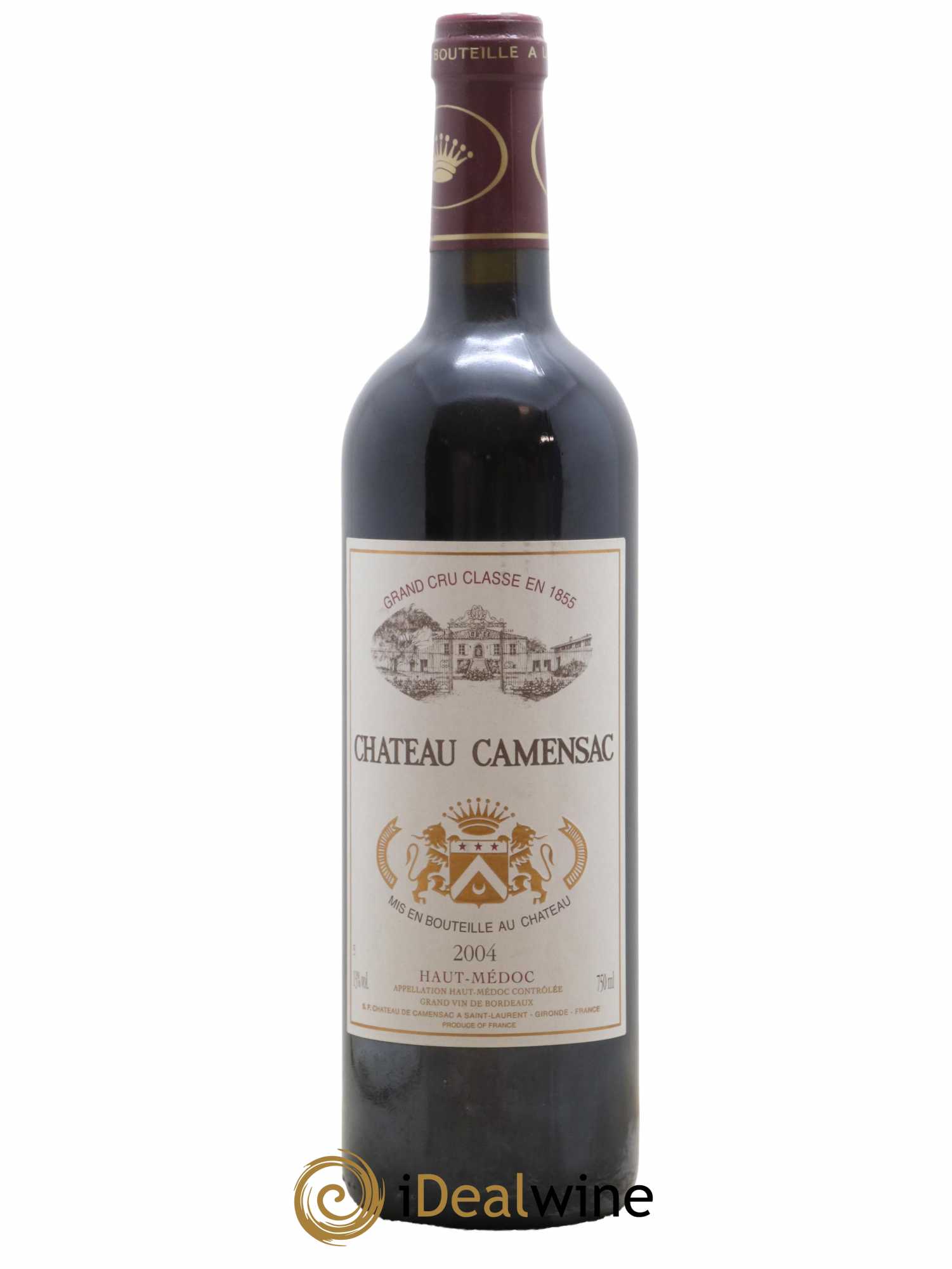 Château Camensac 5ème Grand Cru Classé 2004 - Lot de 1 bouteille - 0