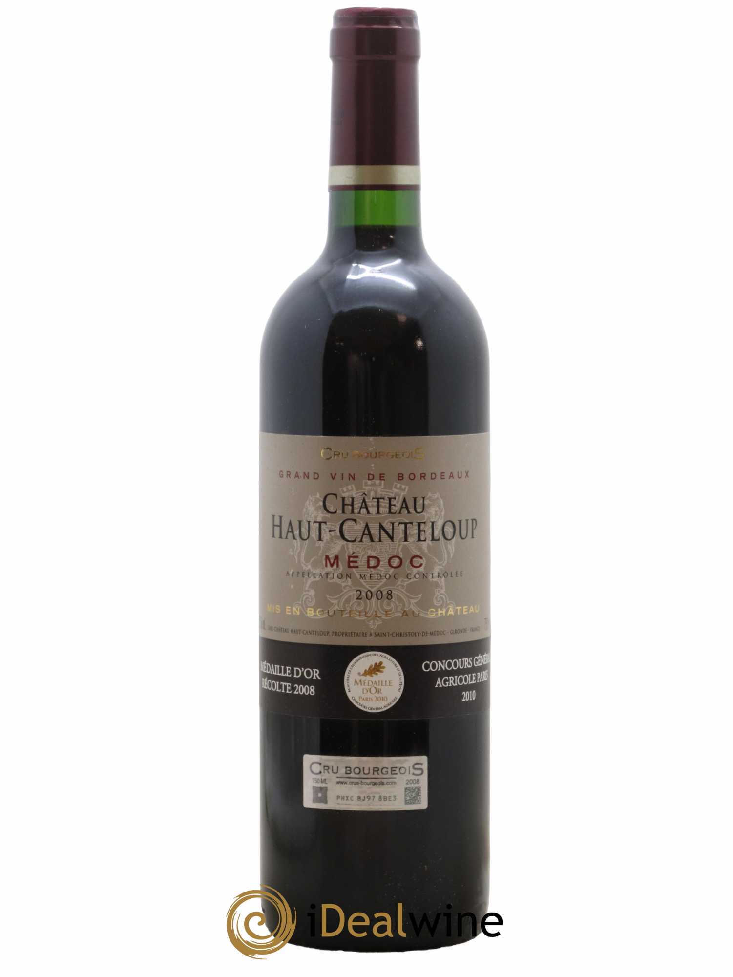 Château Haut Canteloup Cru Bourgeois 2008 - Lot de 1 bouteille - 0