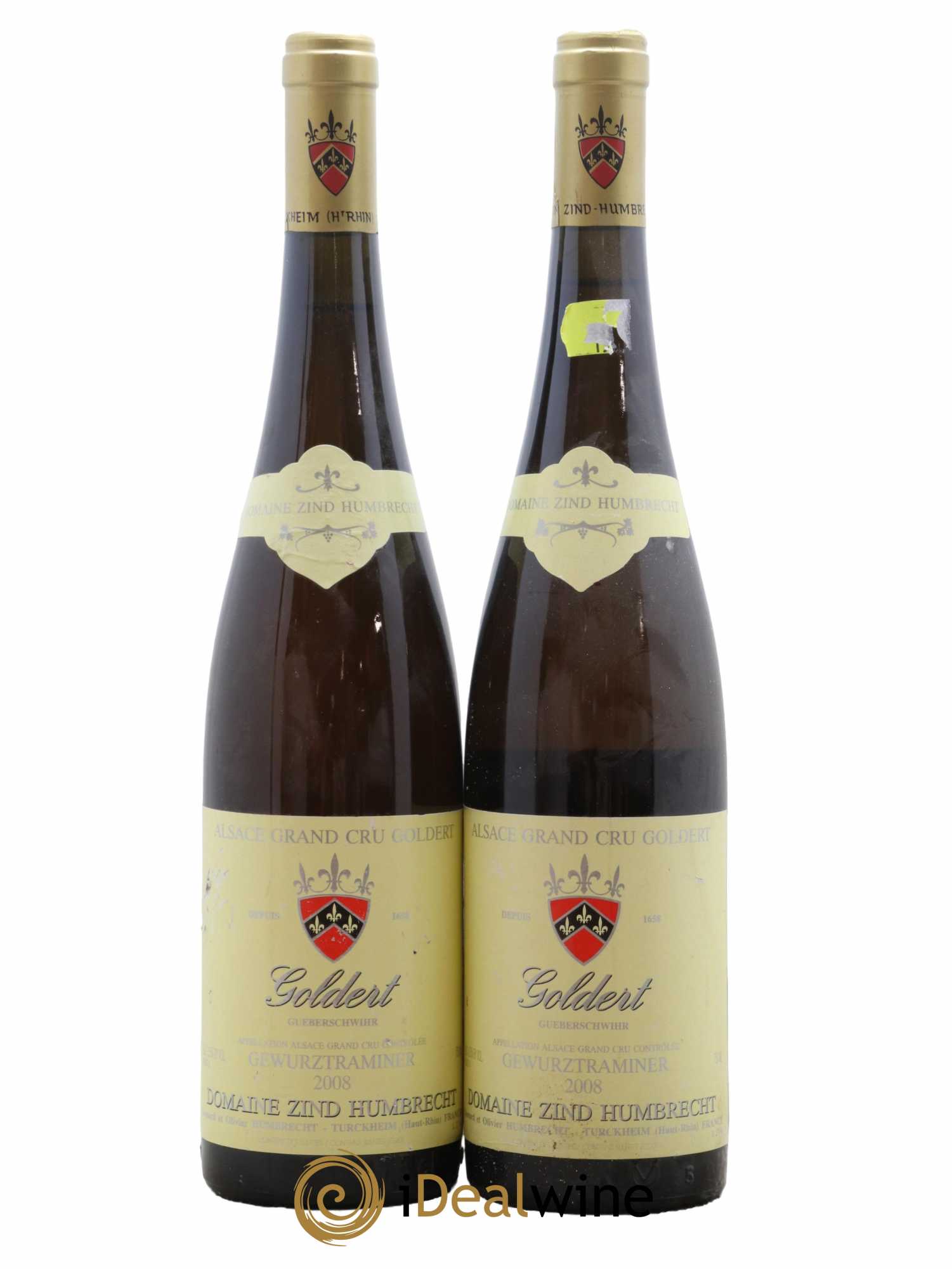 Alsace Grand Cru Goldert Gewurztraminer Domaine Zind Humbrecht 2008 - Lot de 2 bouteilles - 0